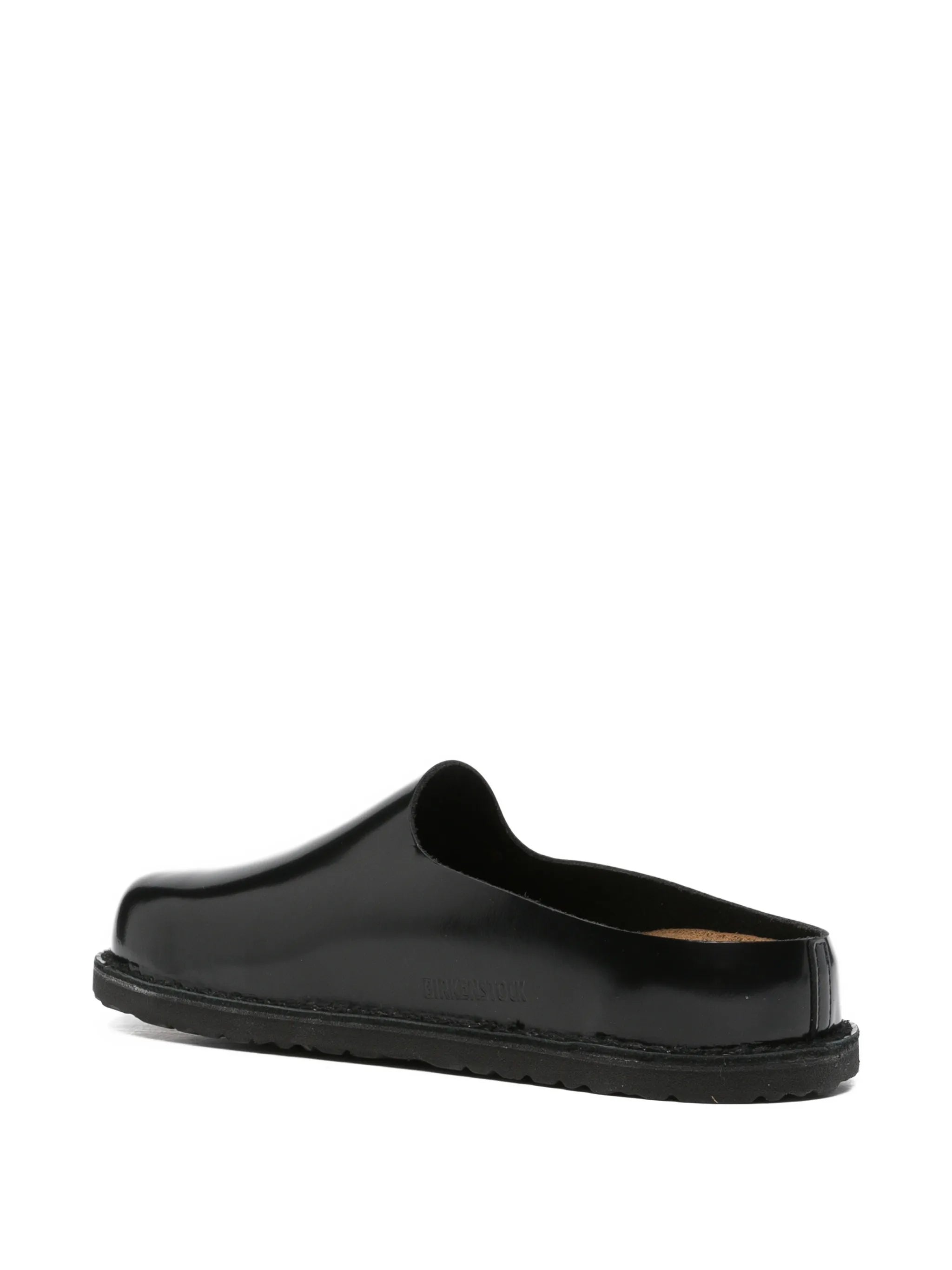 leather slip-on clogs
