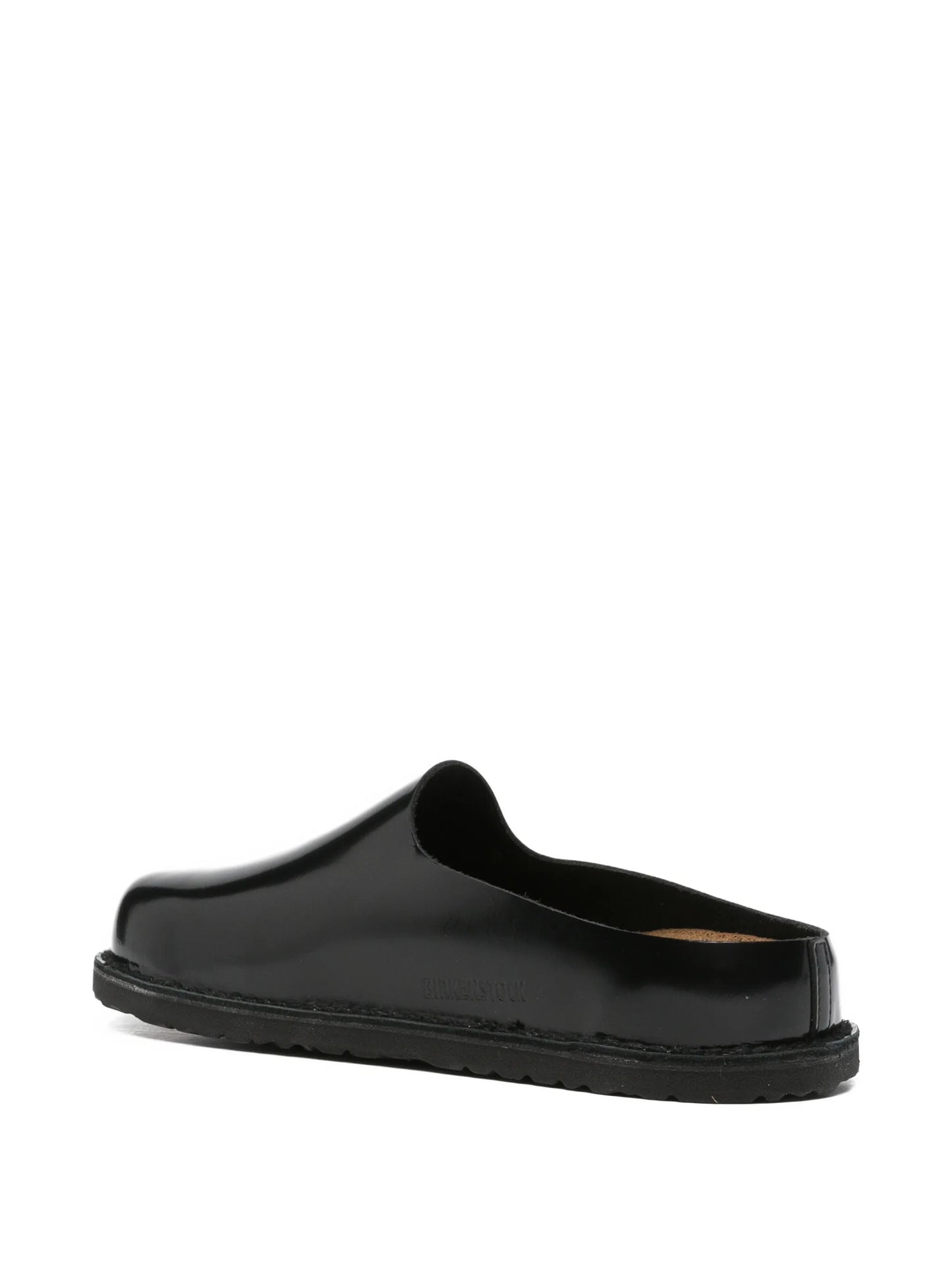 leather slip-on clogs