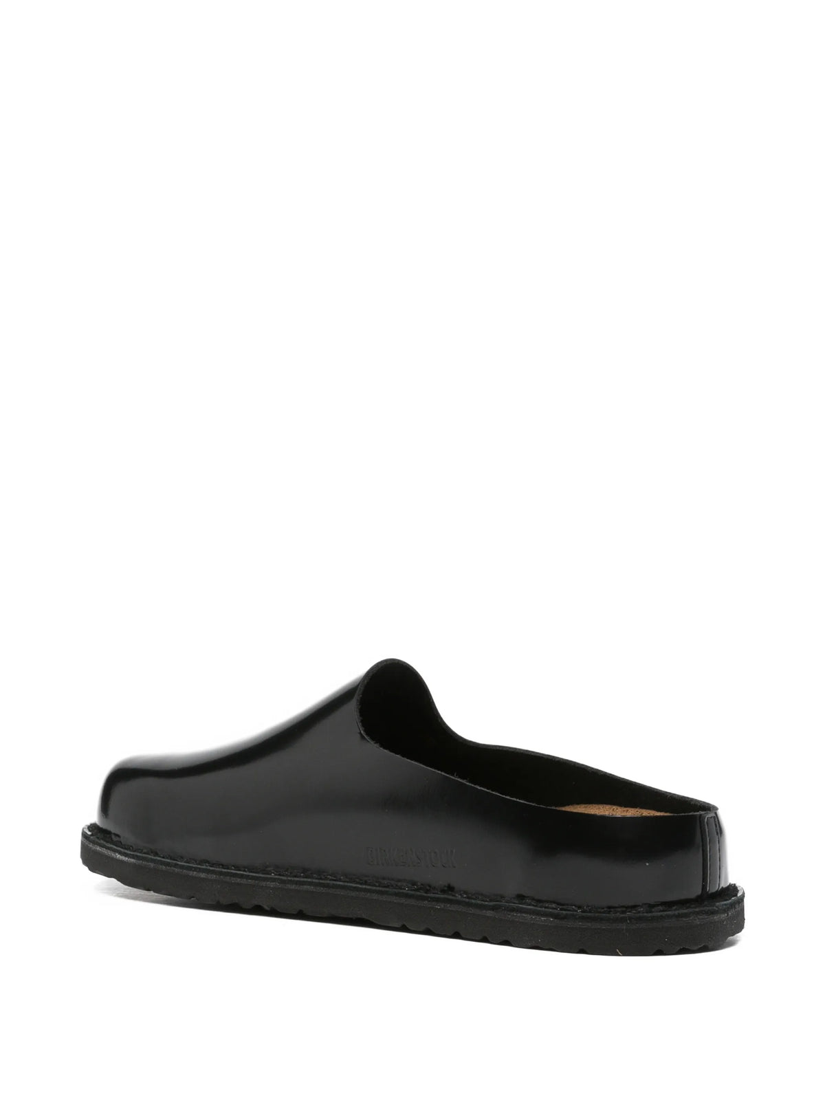 leather slip-on clogs