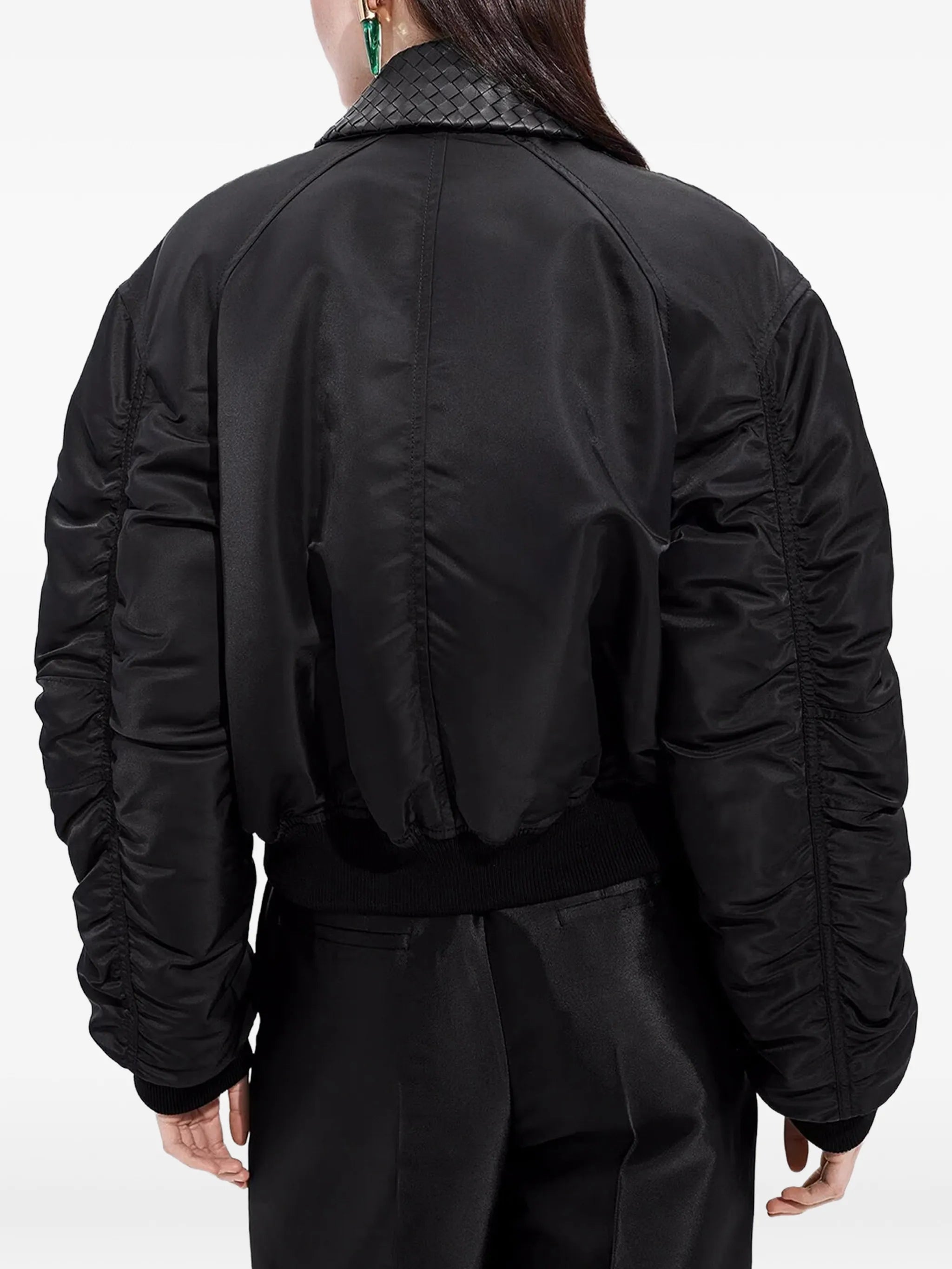 Intrecciato padded jacket