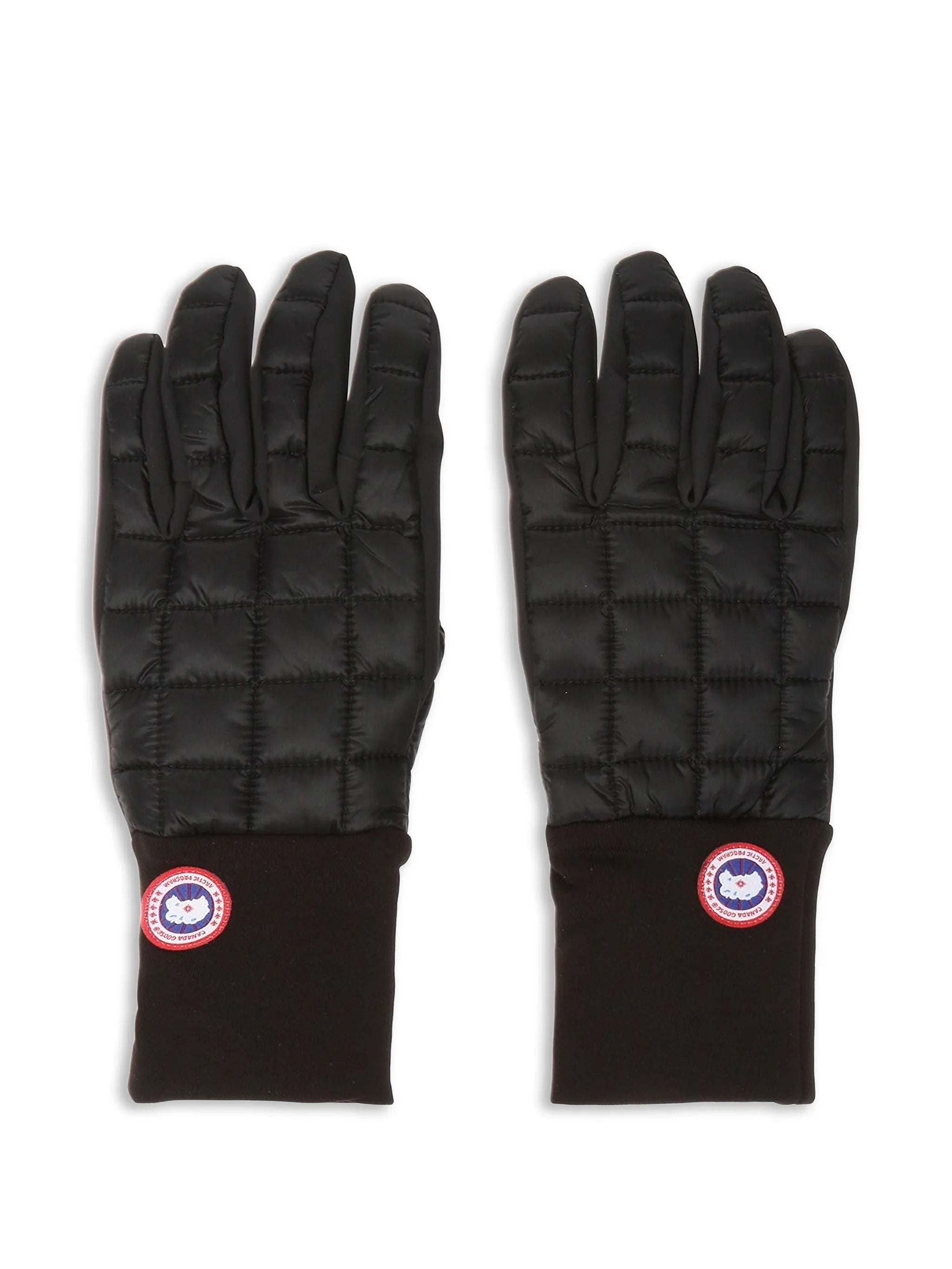 Northern Liner quilted logo-patch gloves