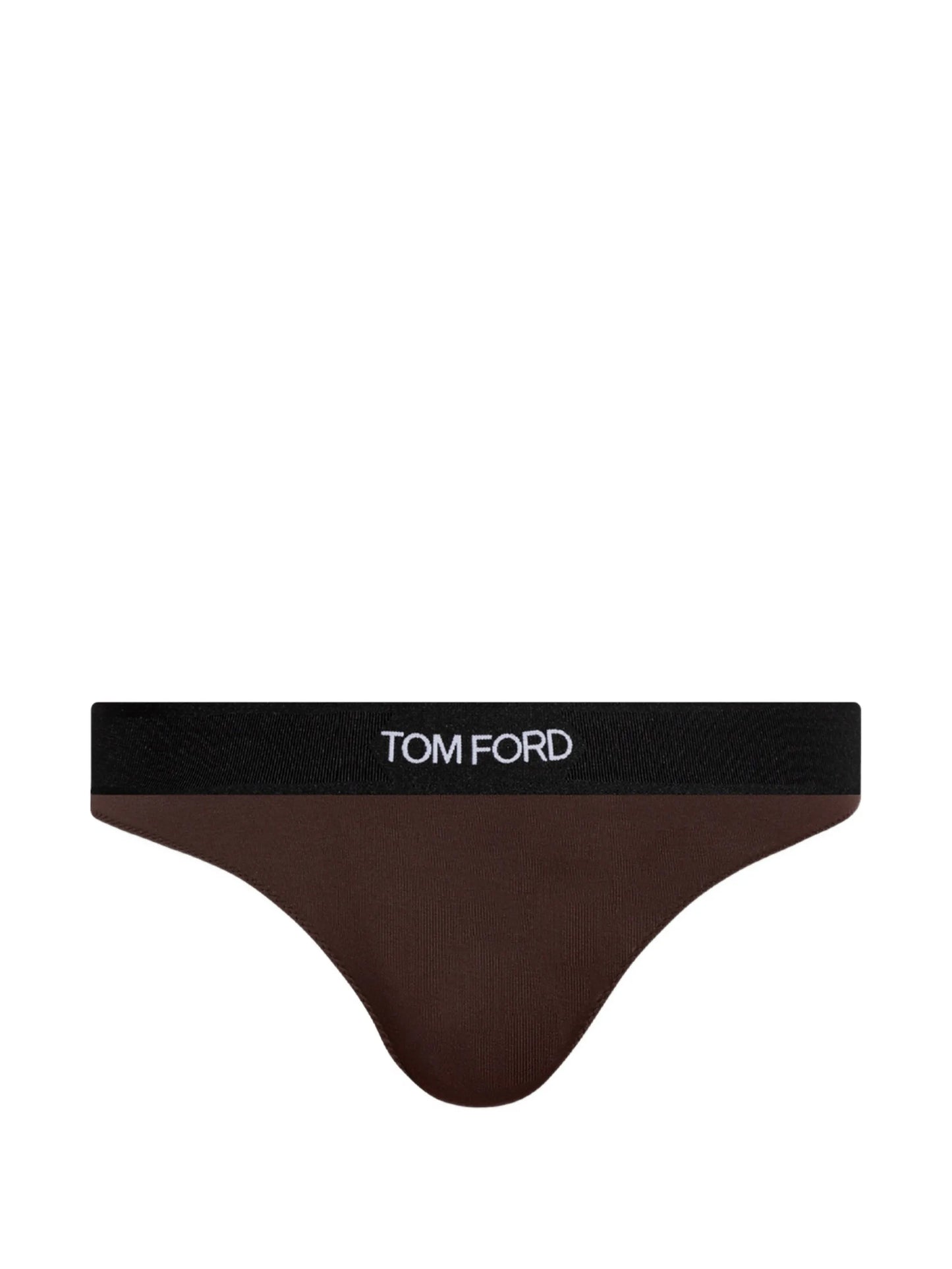 logo-waistband thong