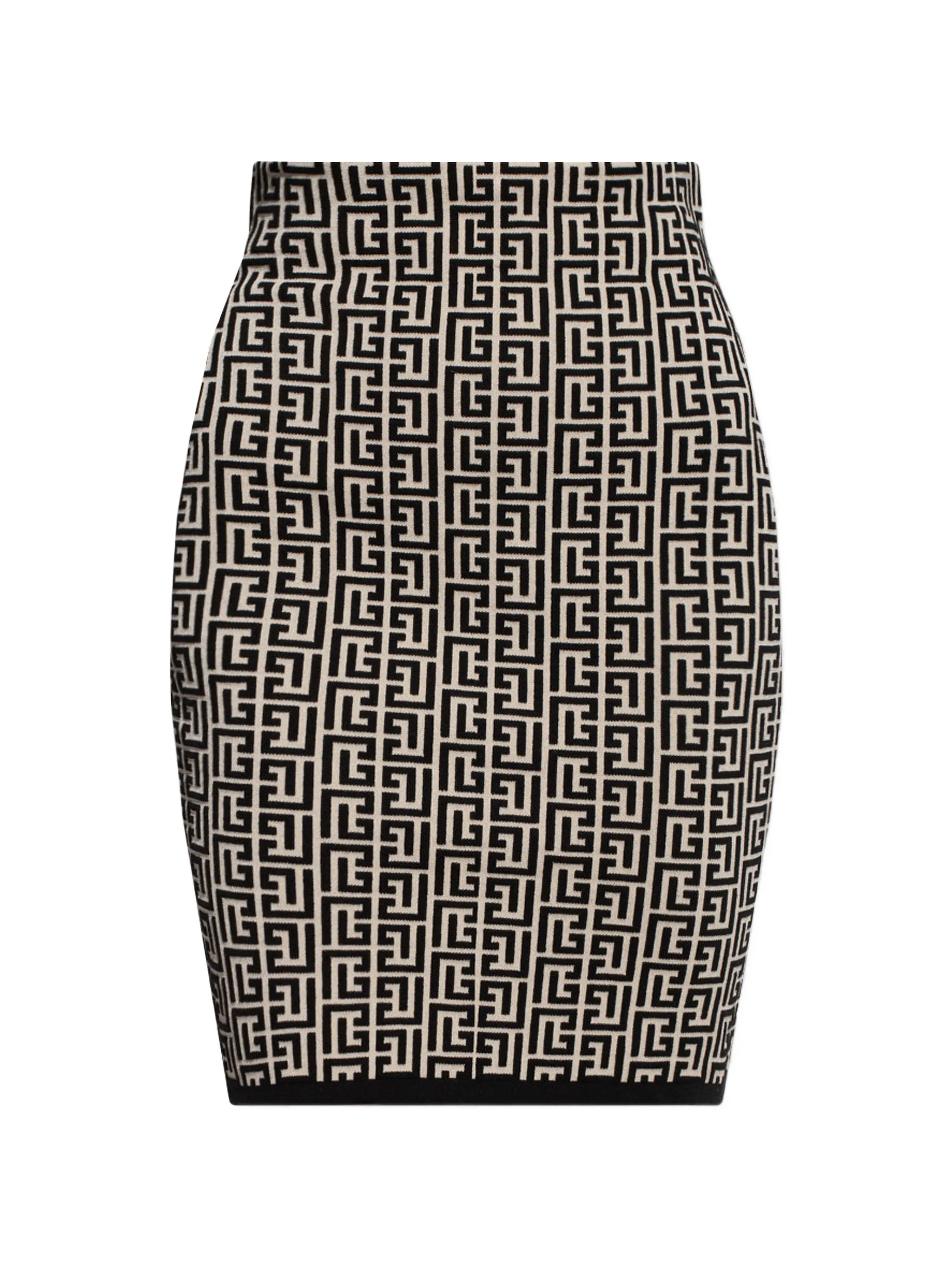 monogram-patterned Labirinto pencil skirt
