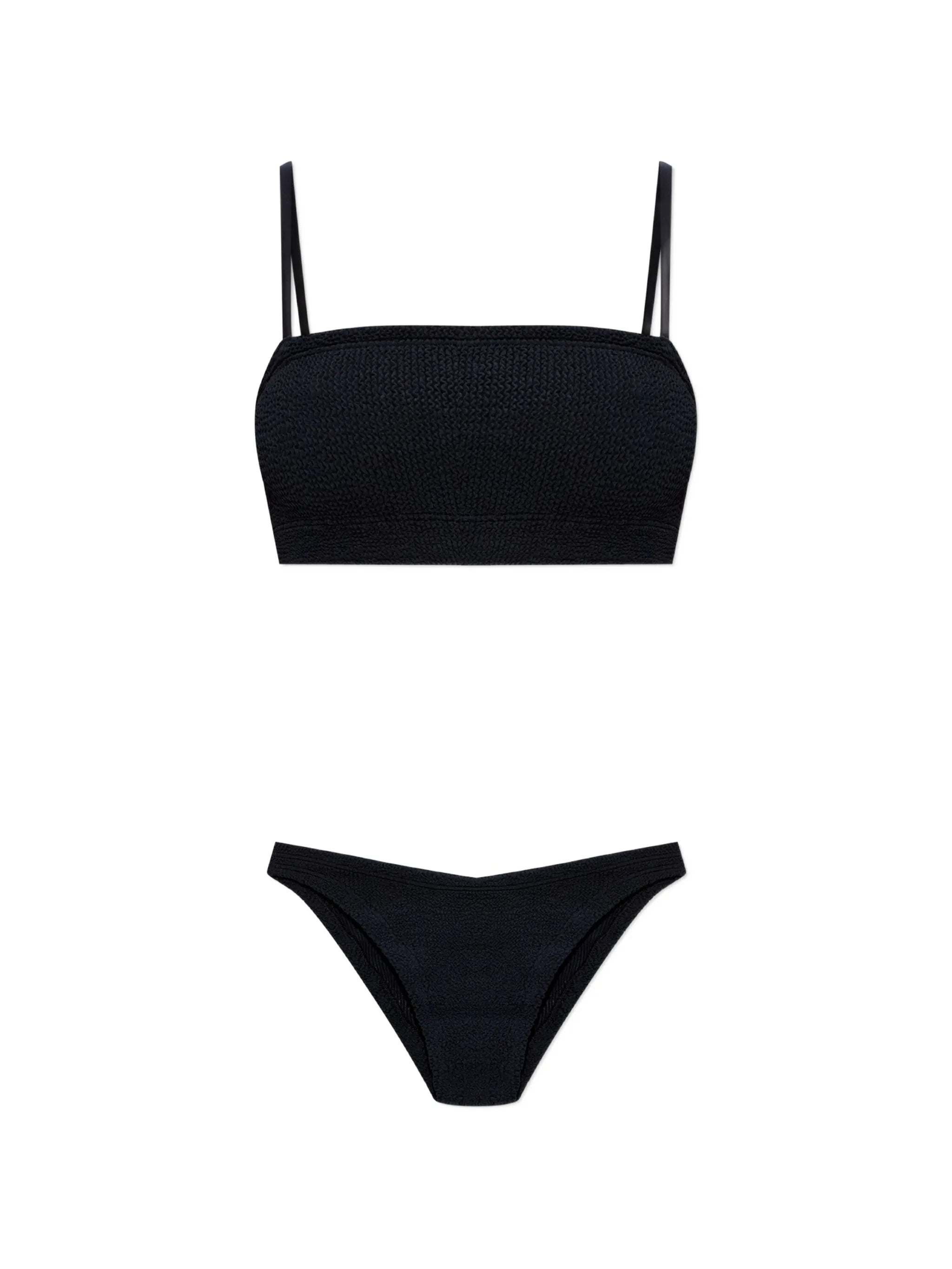 Gigi crinkle-effect bikini