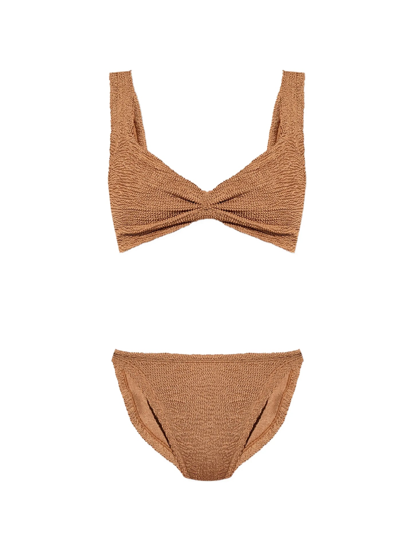 Juno crinkle-effect bikini