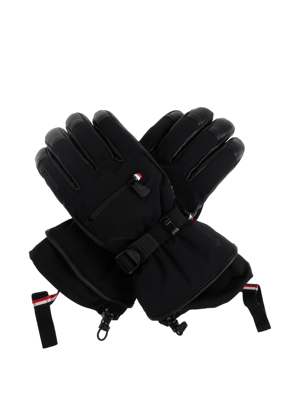logo-embossed gloves