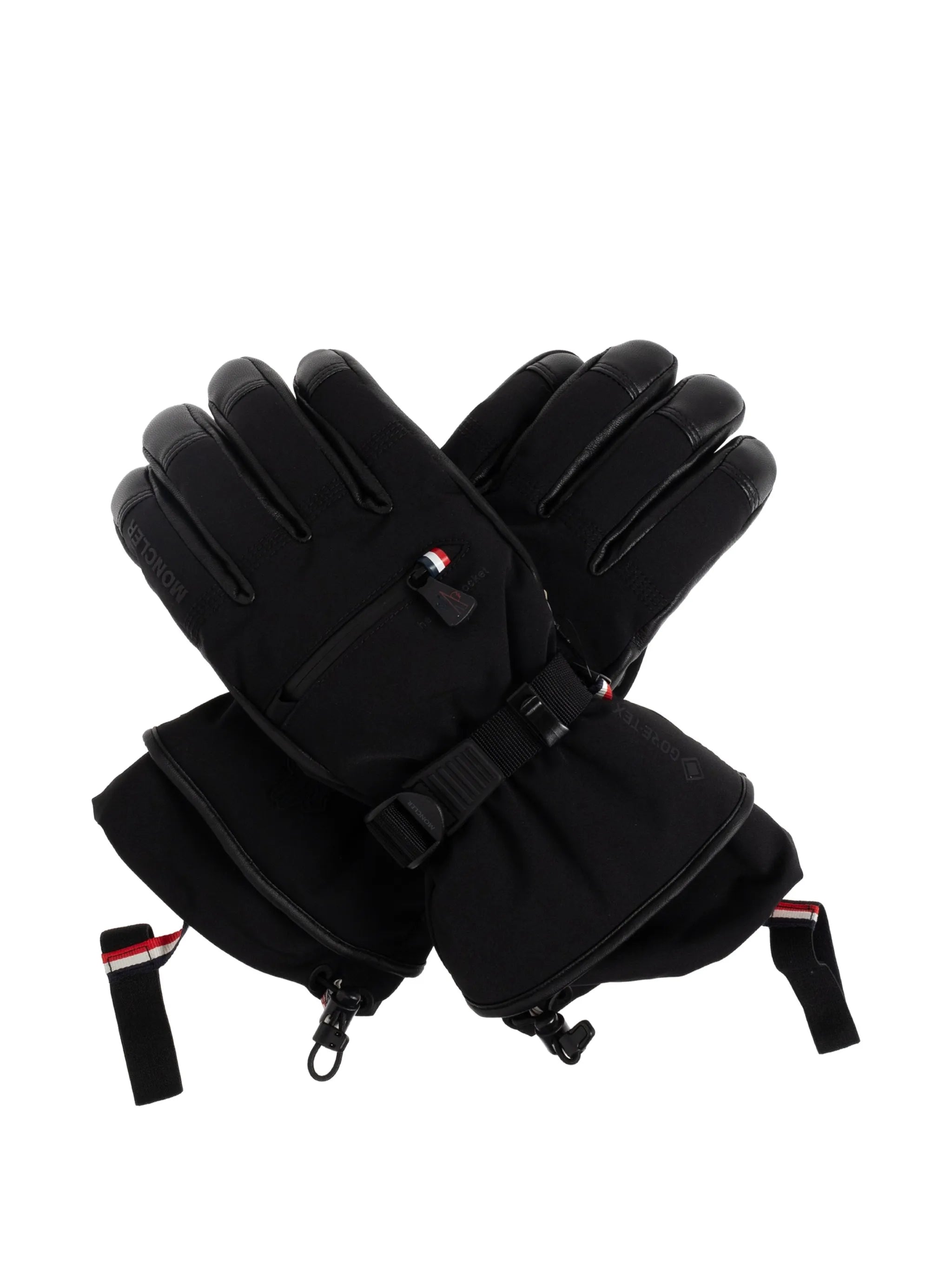 logo-embossed gloves
