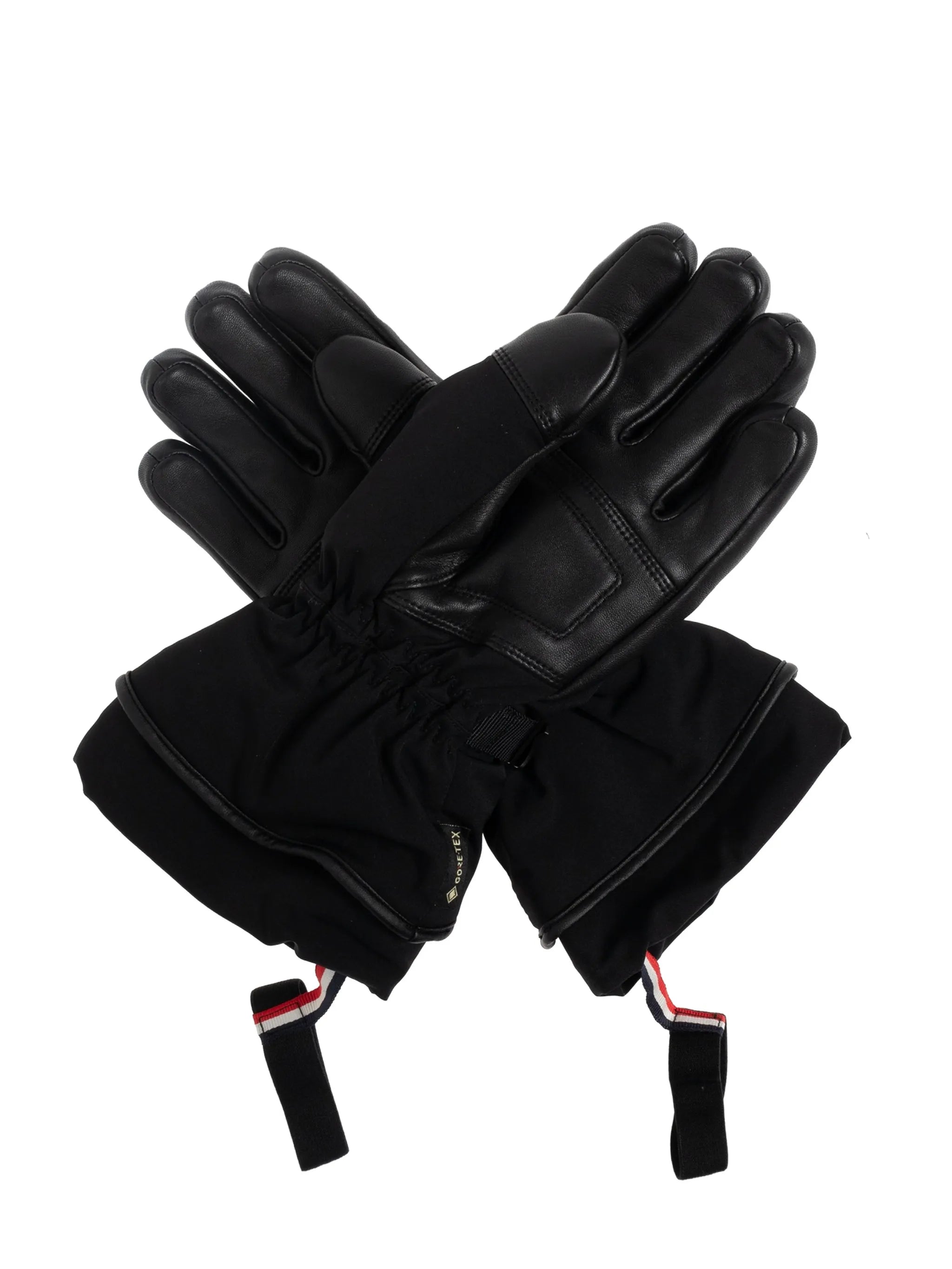 logo-embossed gloves