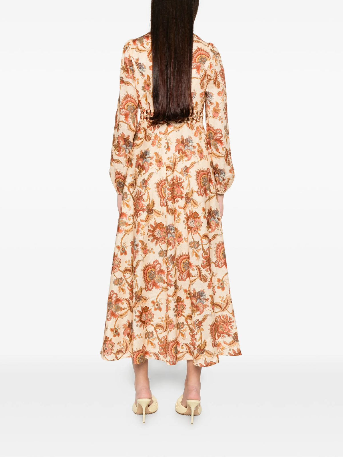 Aster long sleeve midi dress