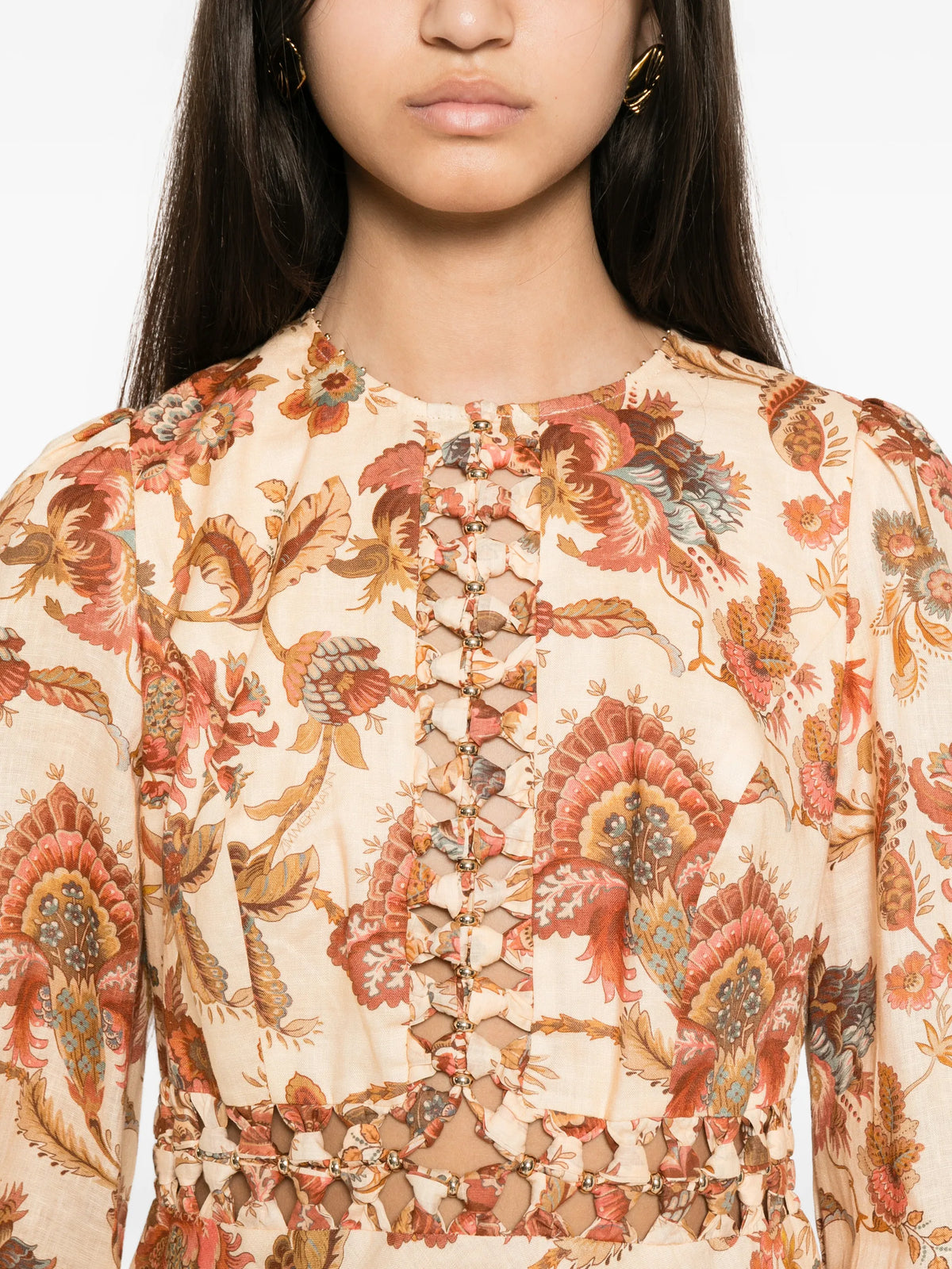 Aster long sleeve midi dress