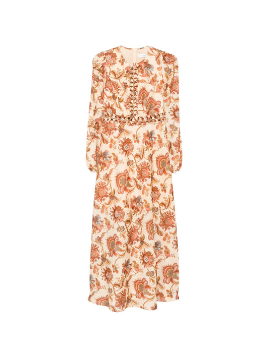 Aster floral-print midi dress