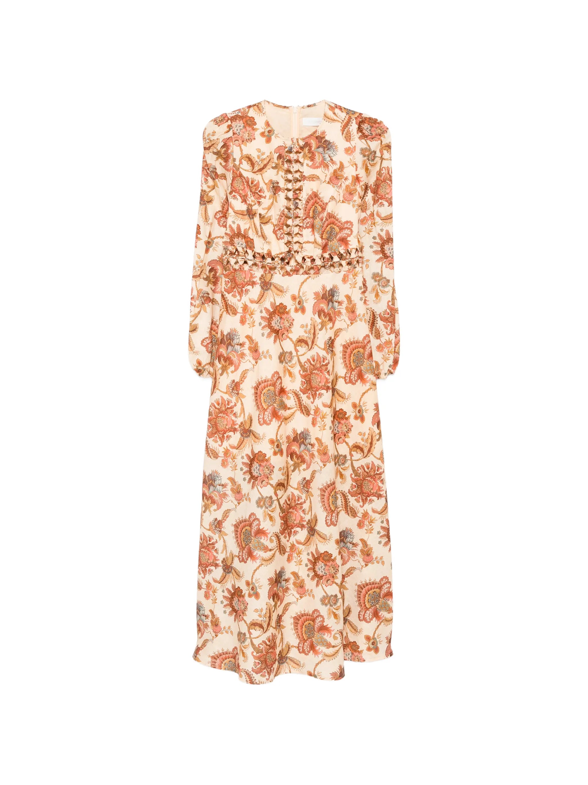 Aster long sleeve midi dress