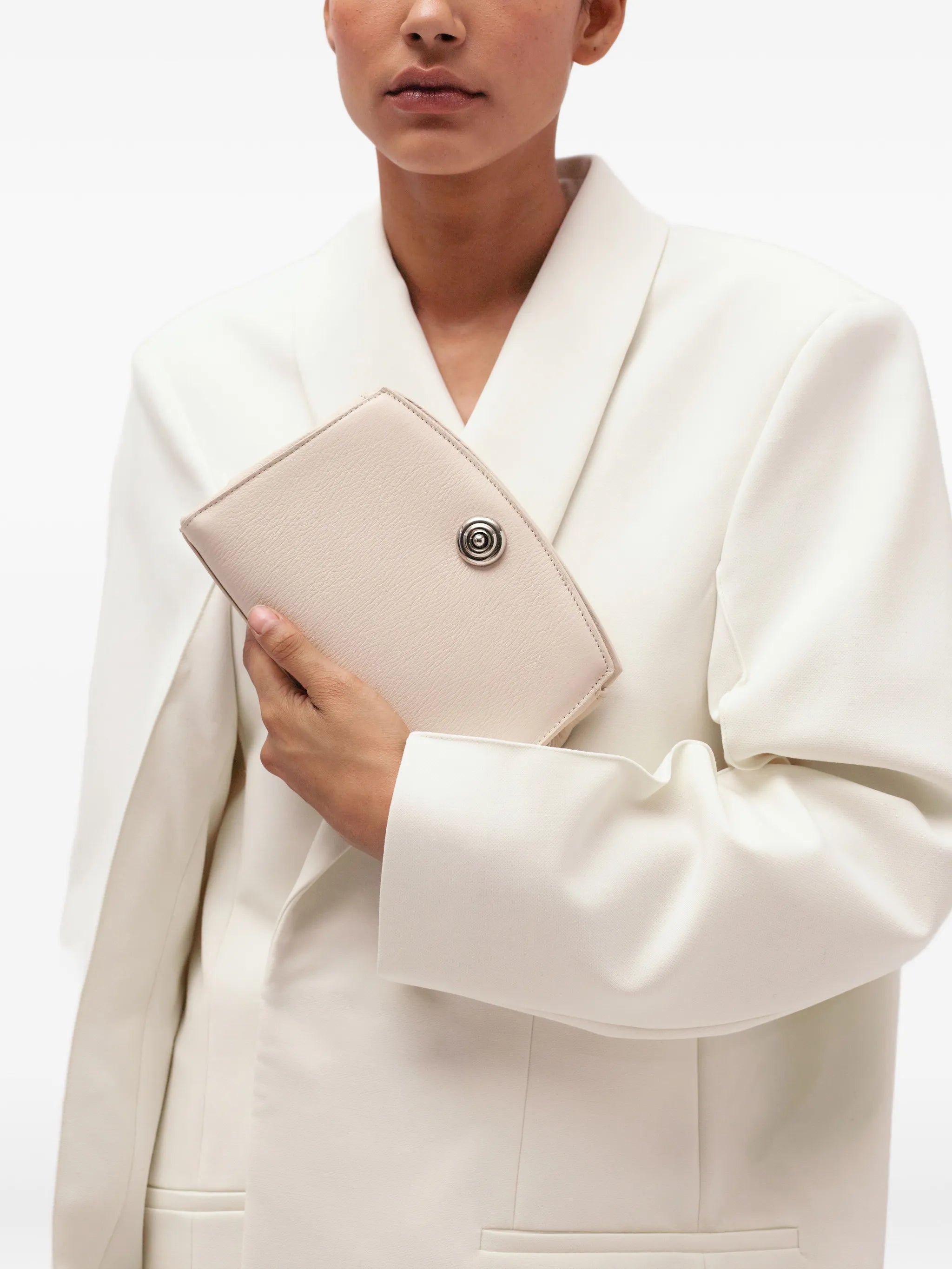 Pushlock clutch bag