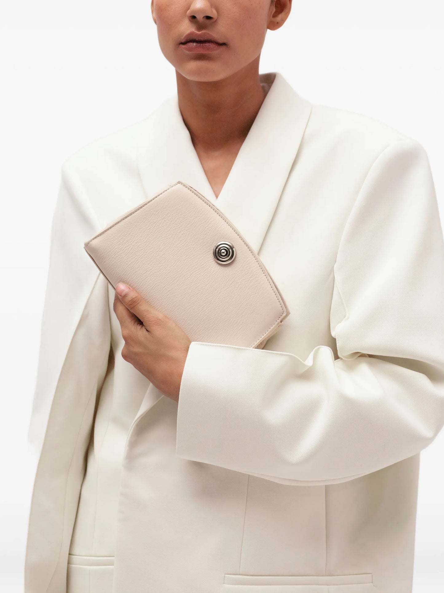 Pushlock clutch bag