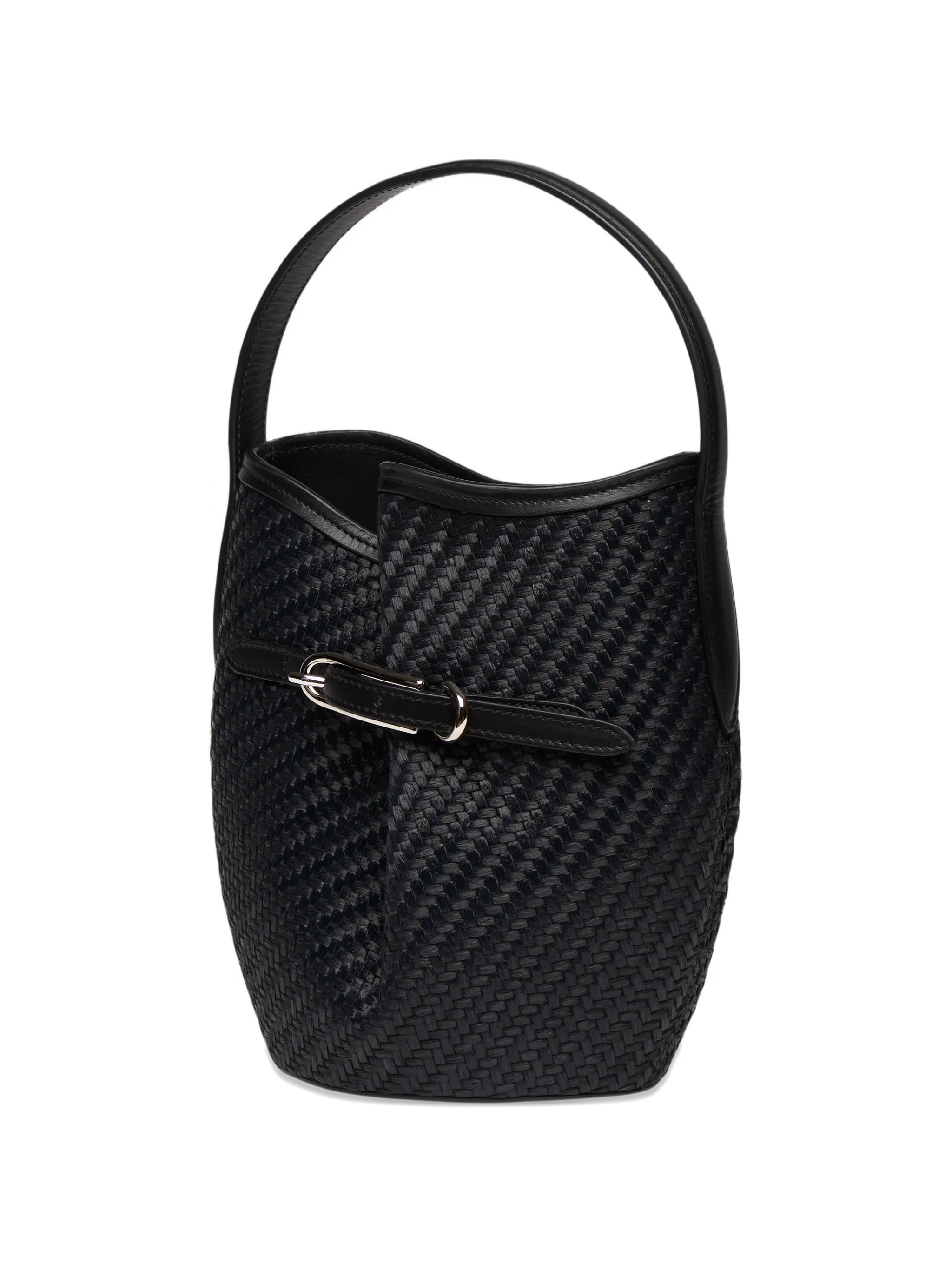 woven bucket bag