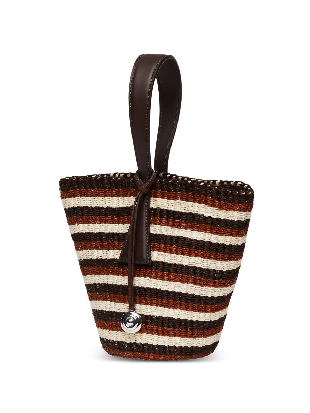 single handle basket multi striped