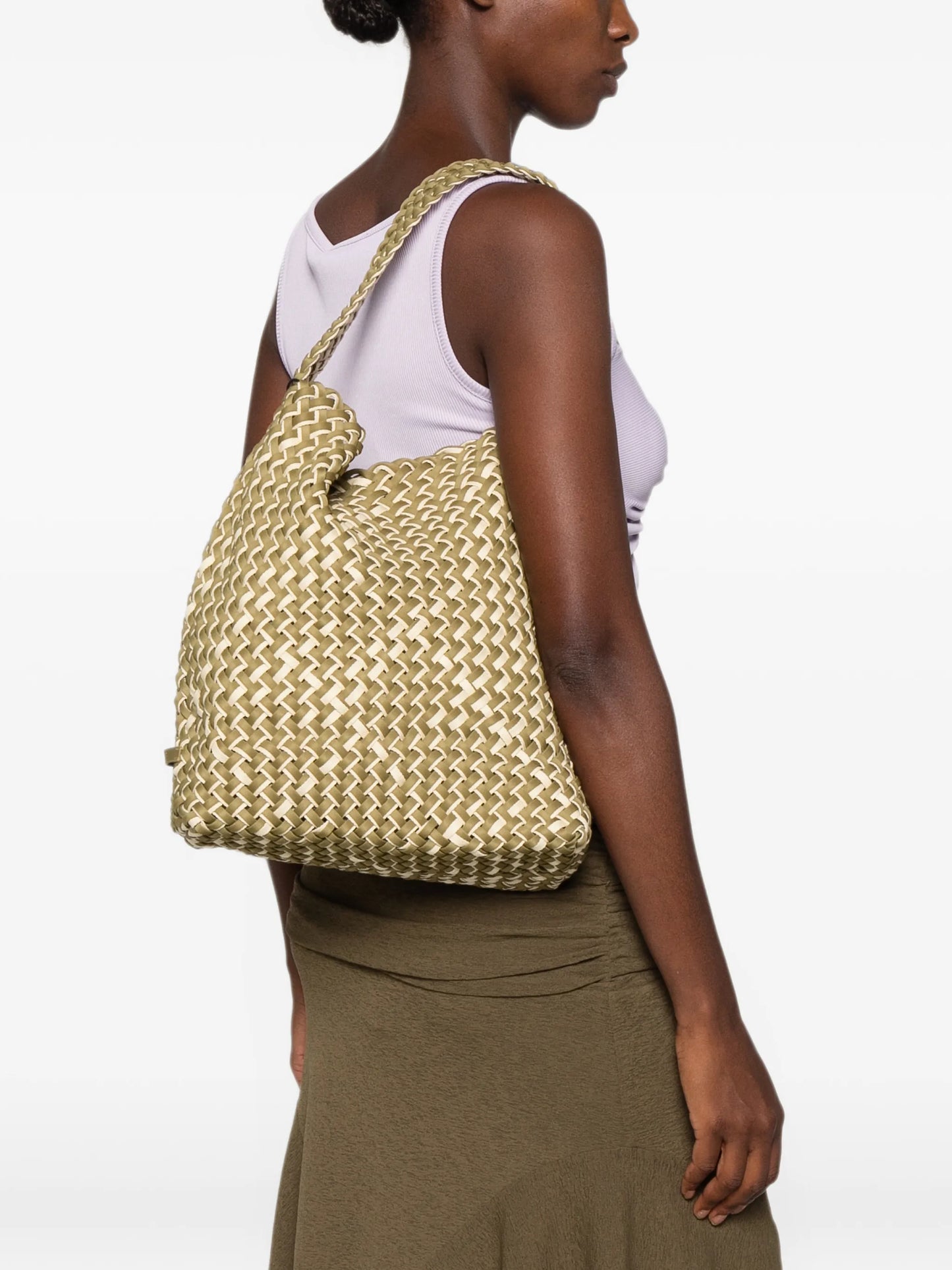 medium Nomad double-weave bucket bag