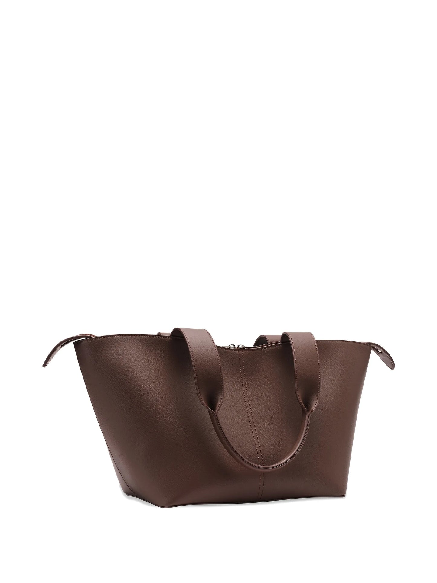 Bleecker grained-effect tote bag