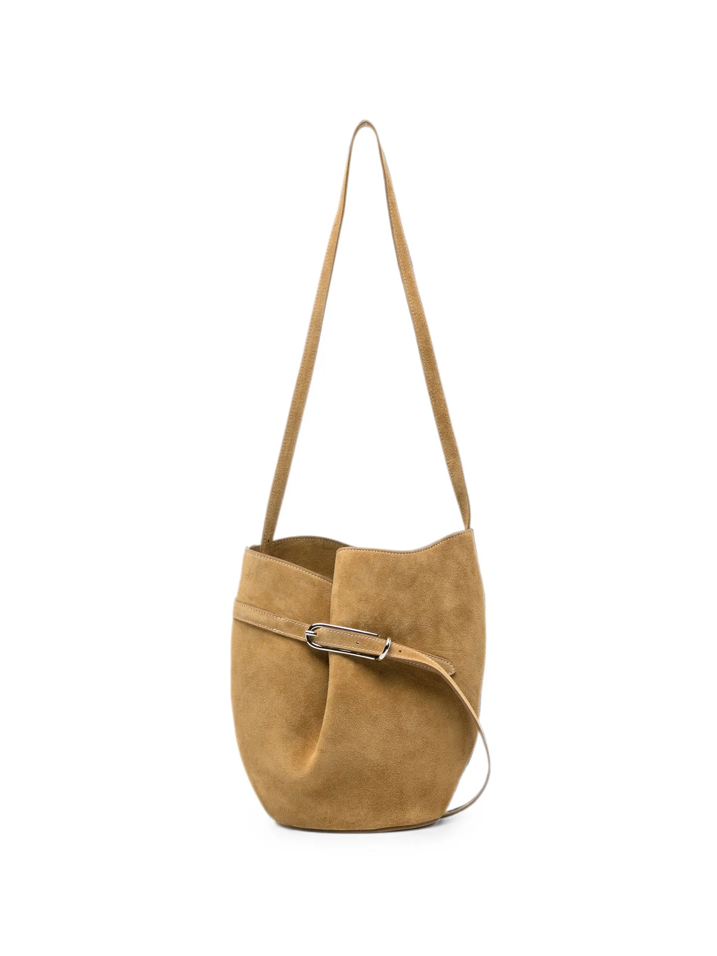 belted bucket bag