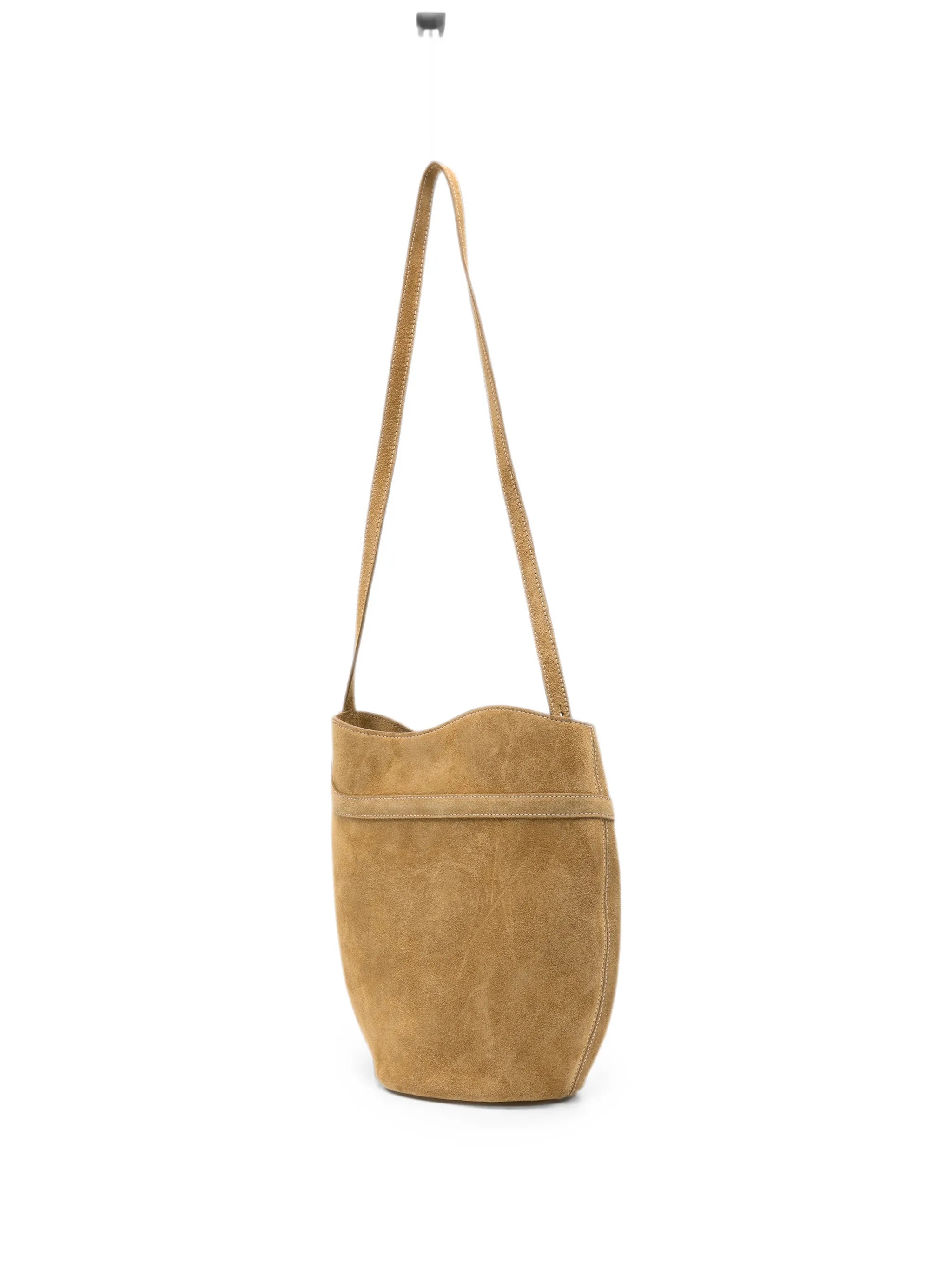belted bucket bag