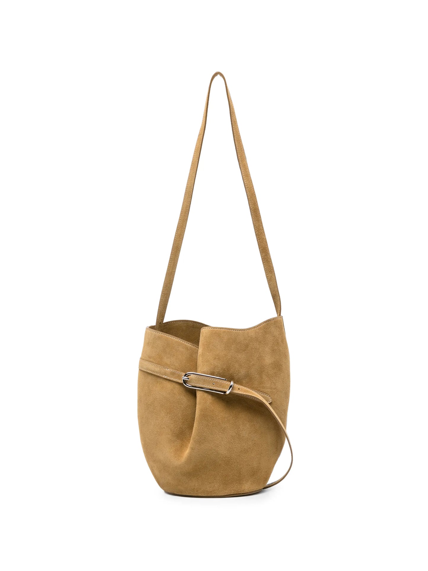 belted bucket bag
