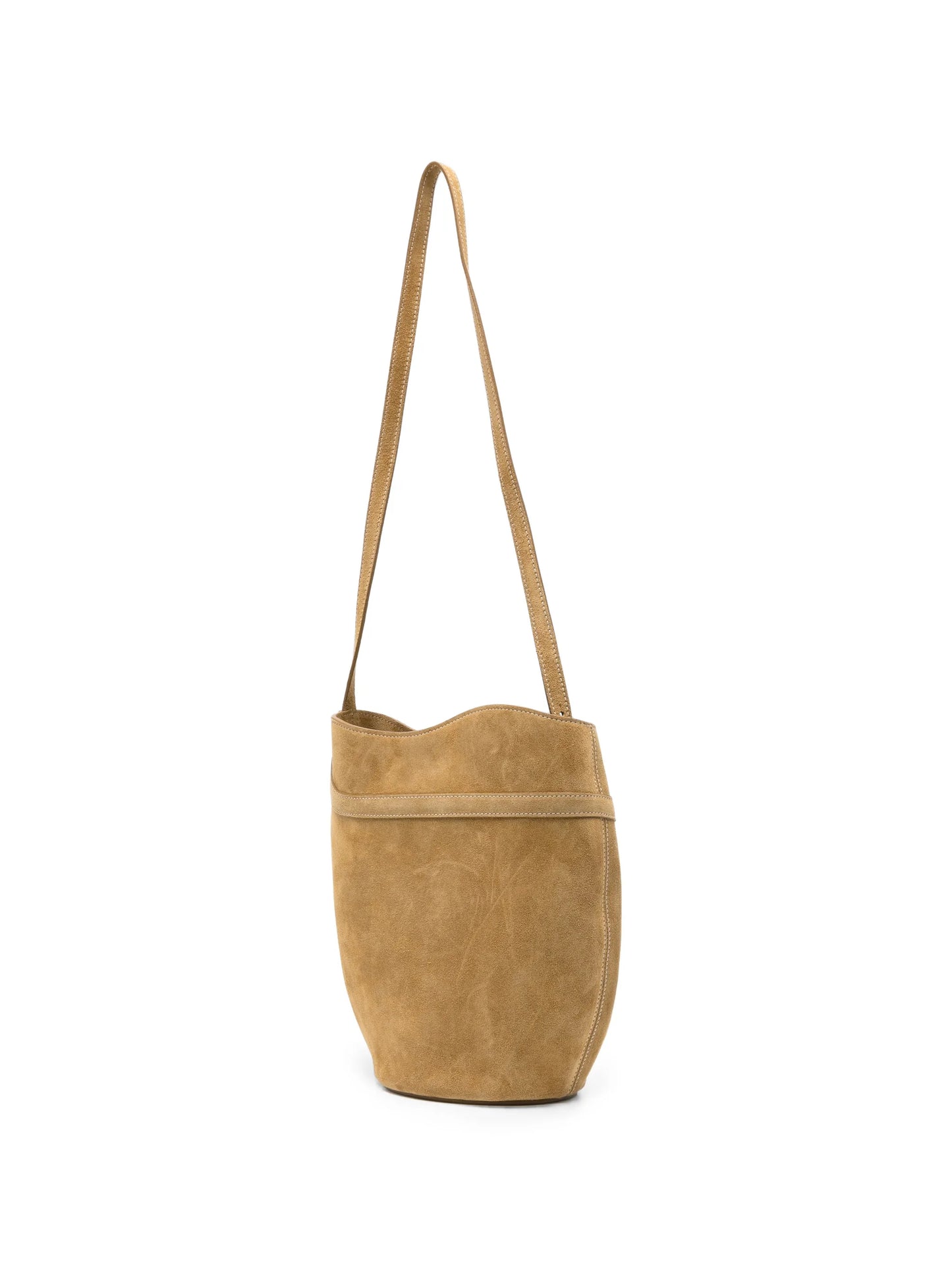 belted bucket bag