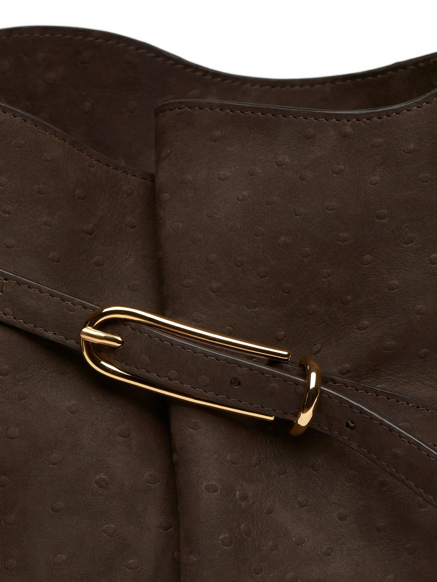 belted bucket bag