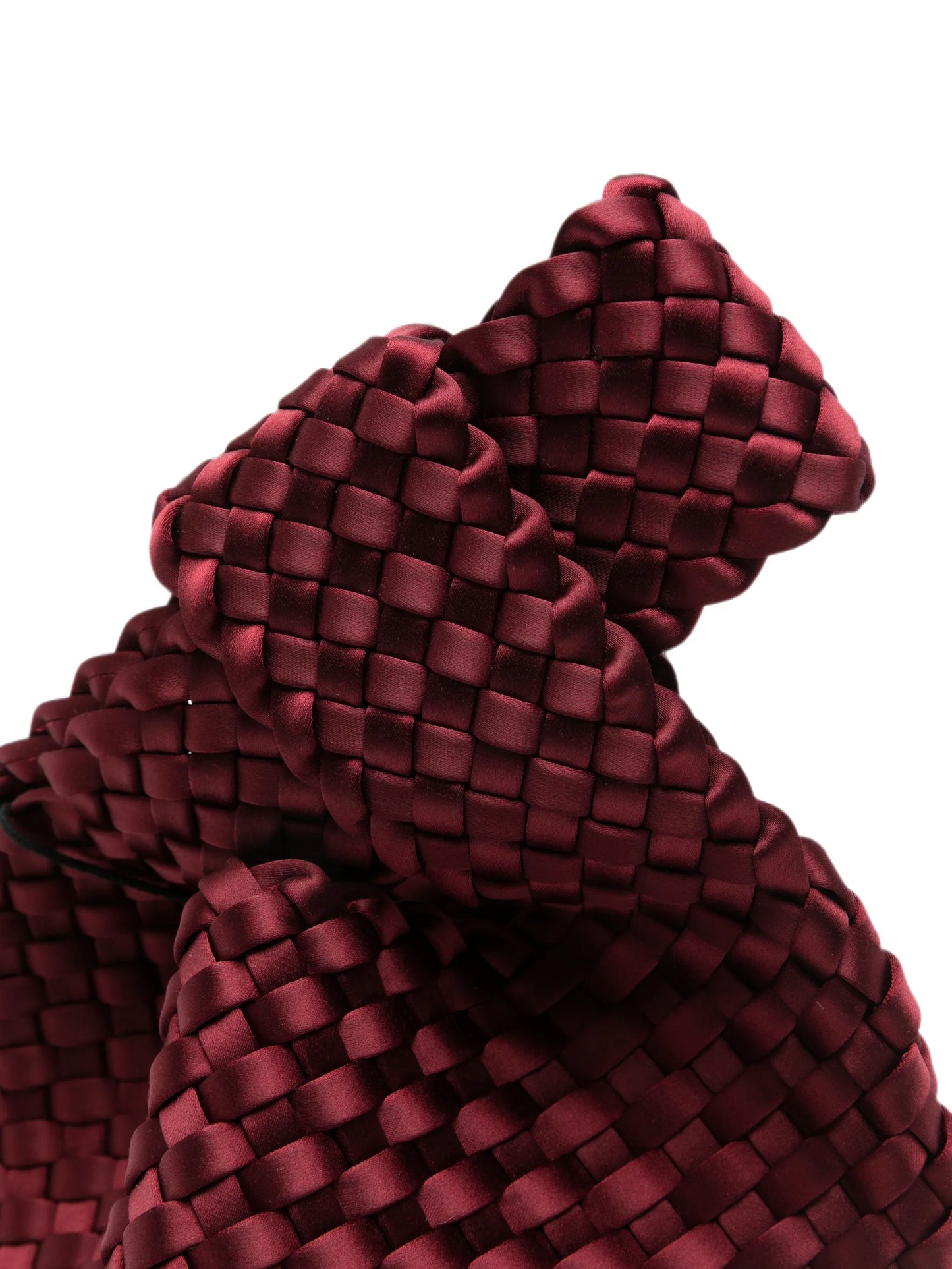 Kyoto woven satin clutch bag