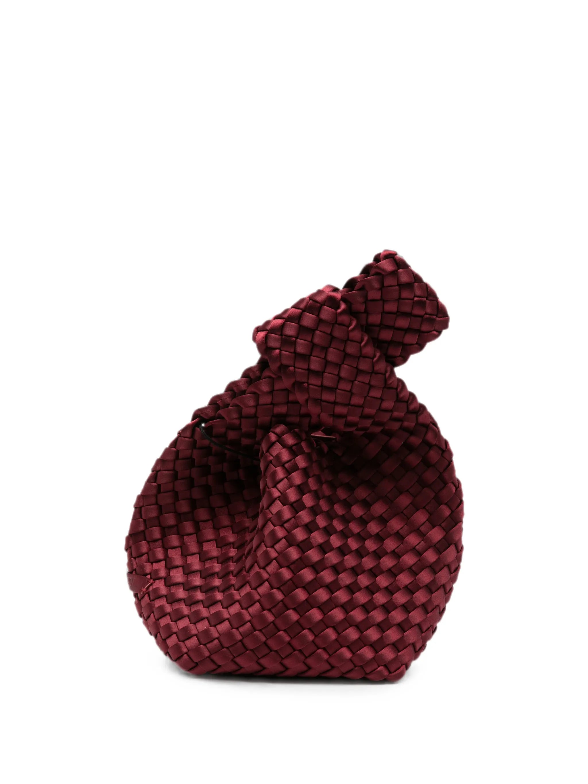 Kyoto woven satin clutch bag