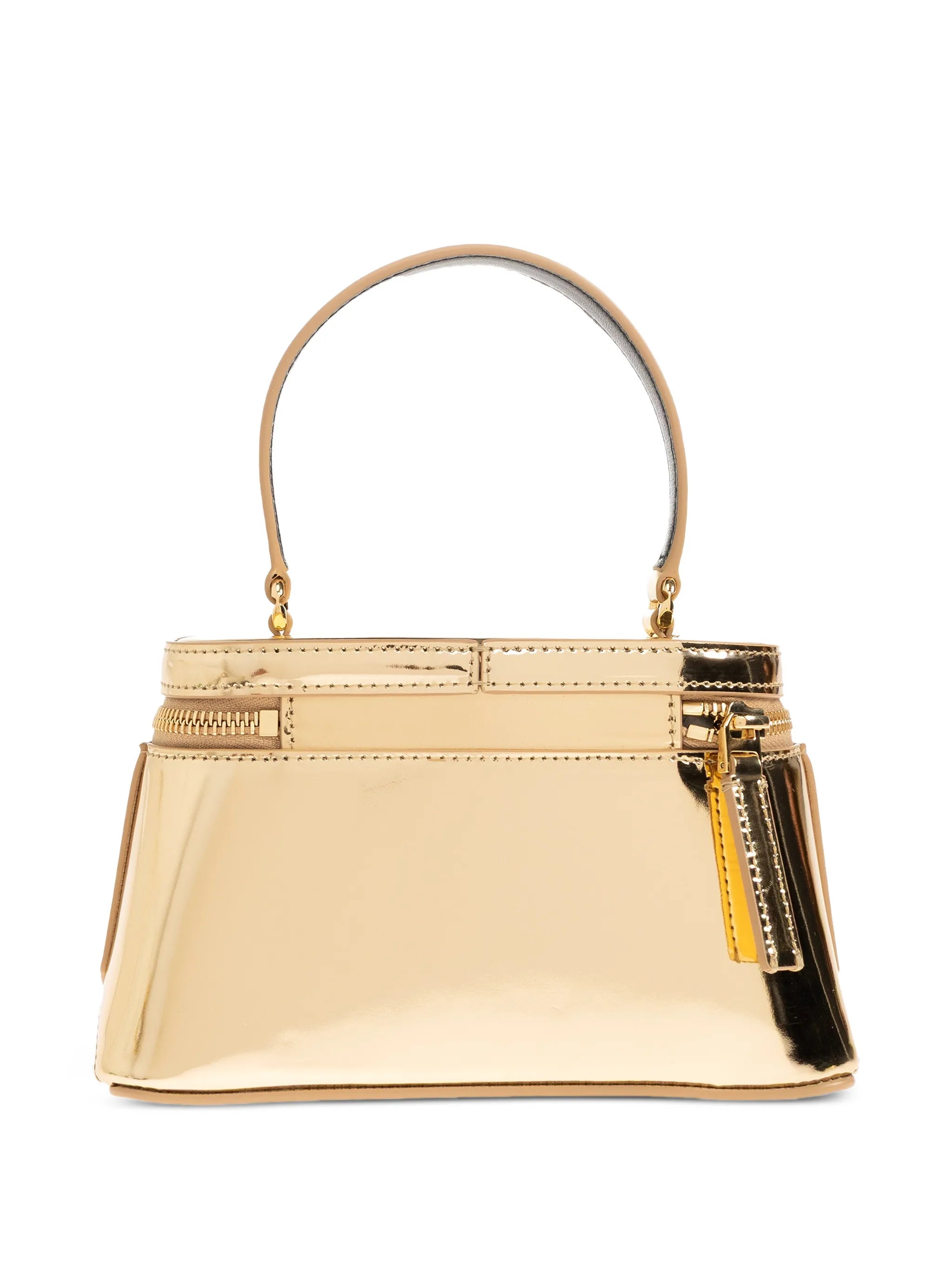 Antigona vanity bag in mirror effect leather with chain