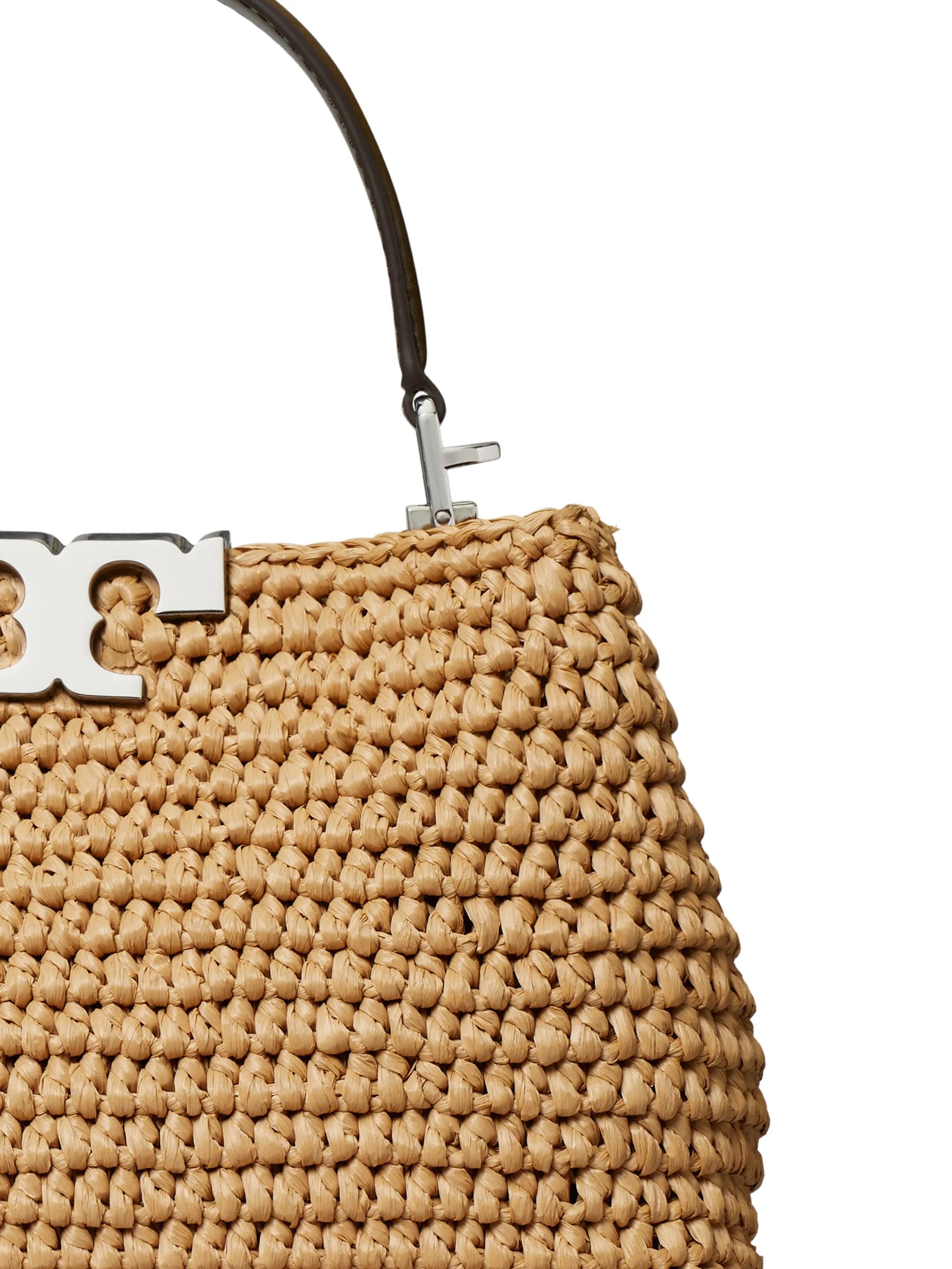 mini Eleanor straw tote bag