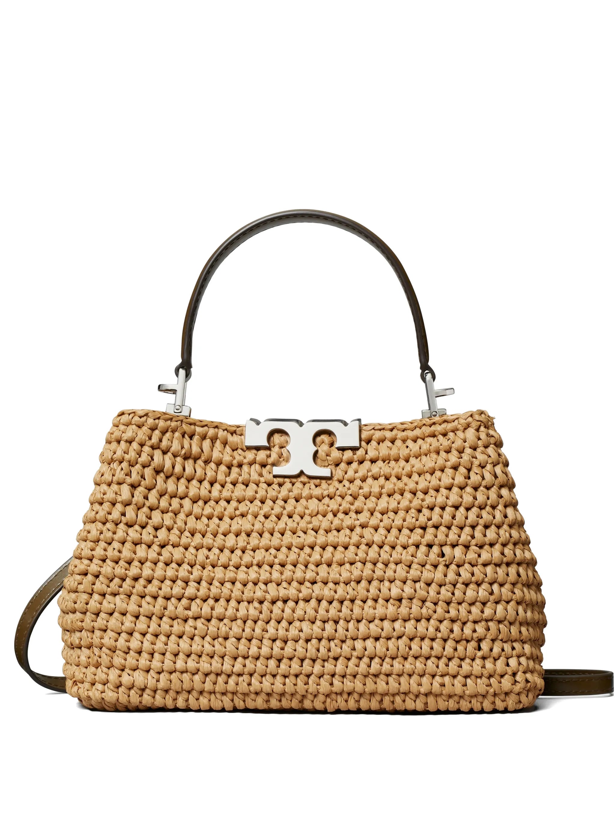 mini Eleanor raffia satchel