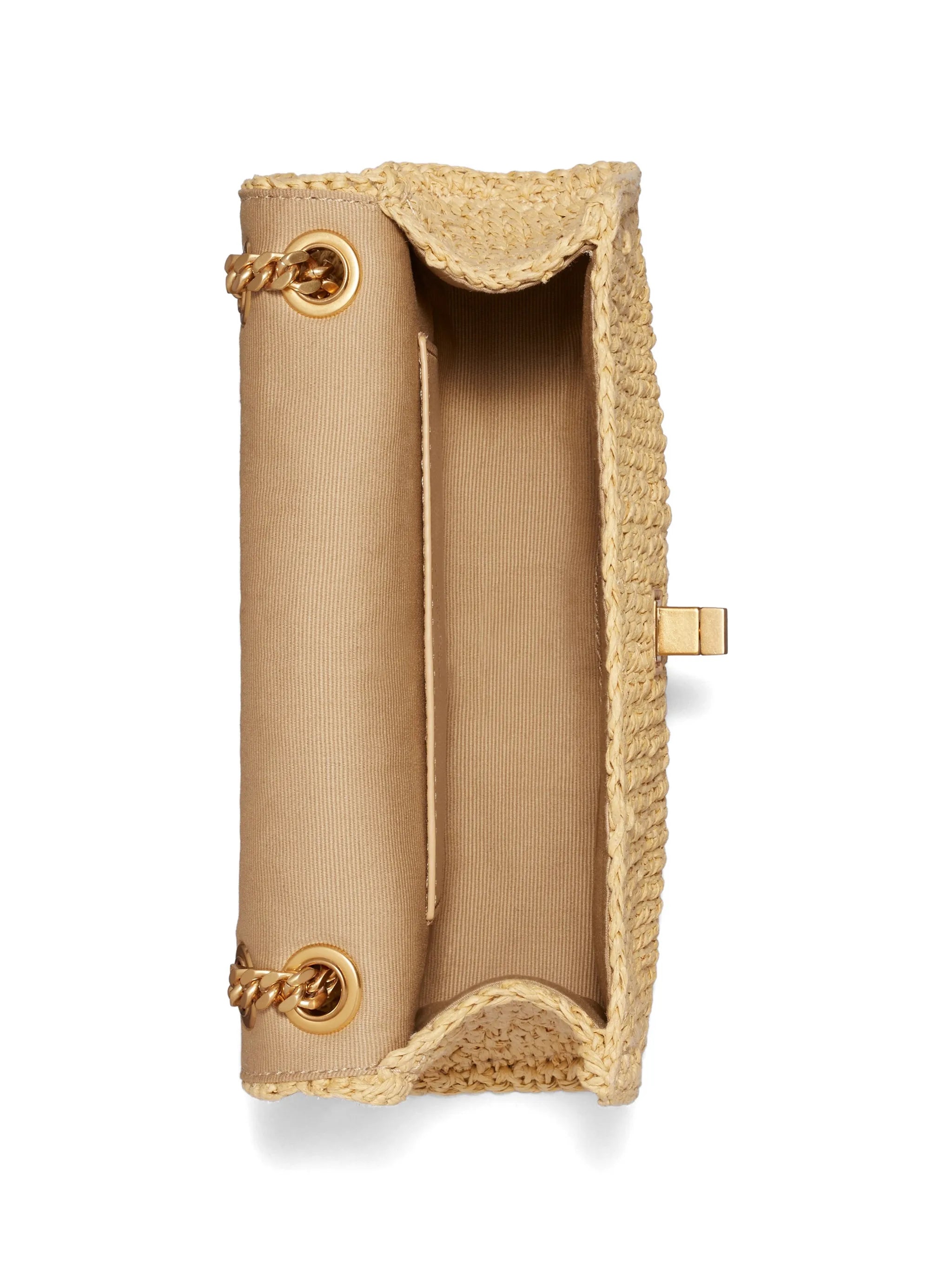mini Kira turnlock woven shoulder bag