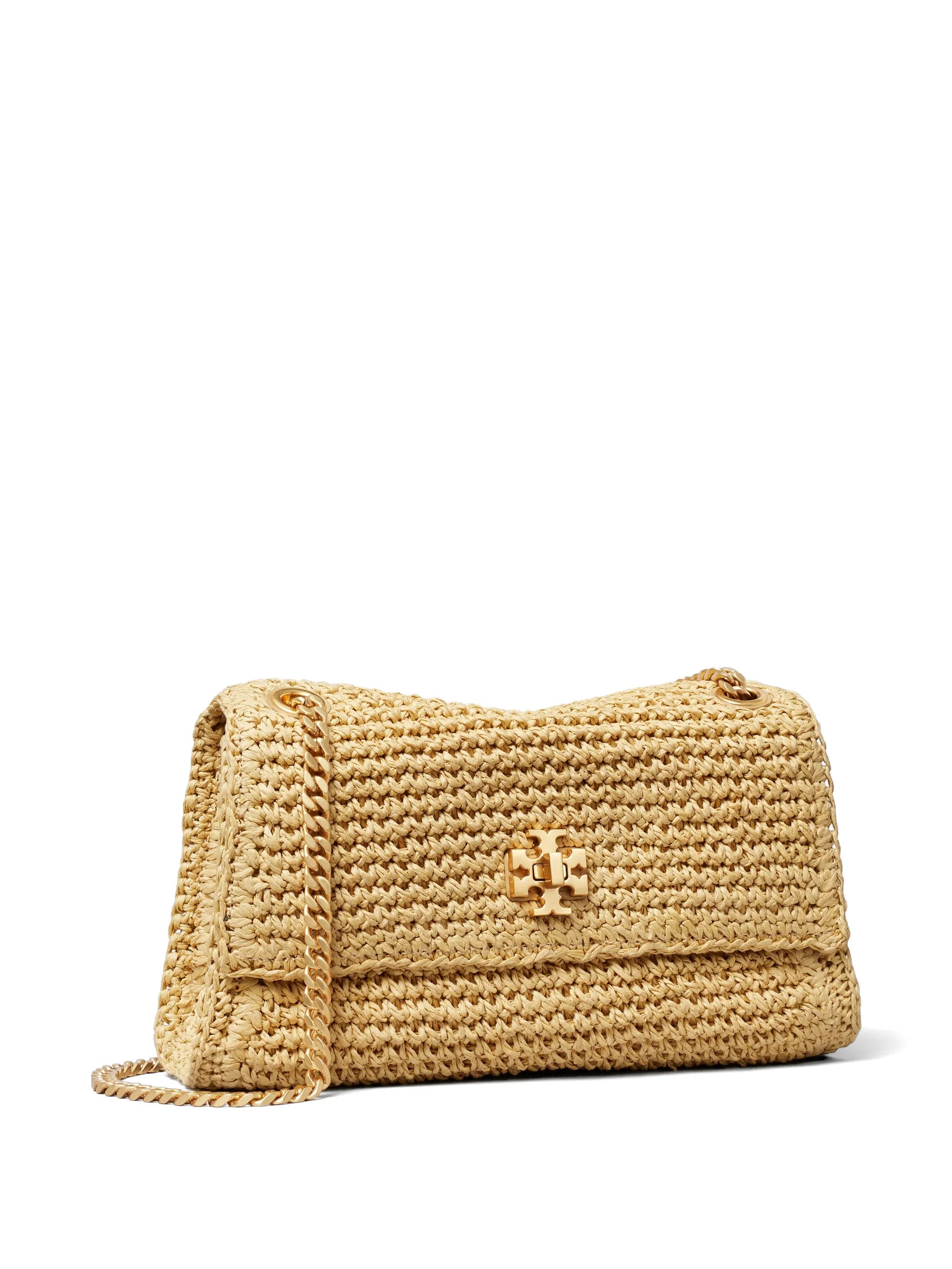 mini Kira turnlock woven shoulder bag
