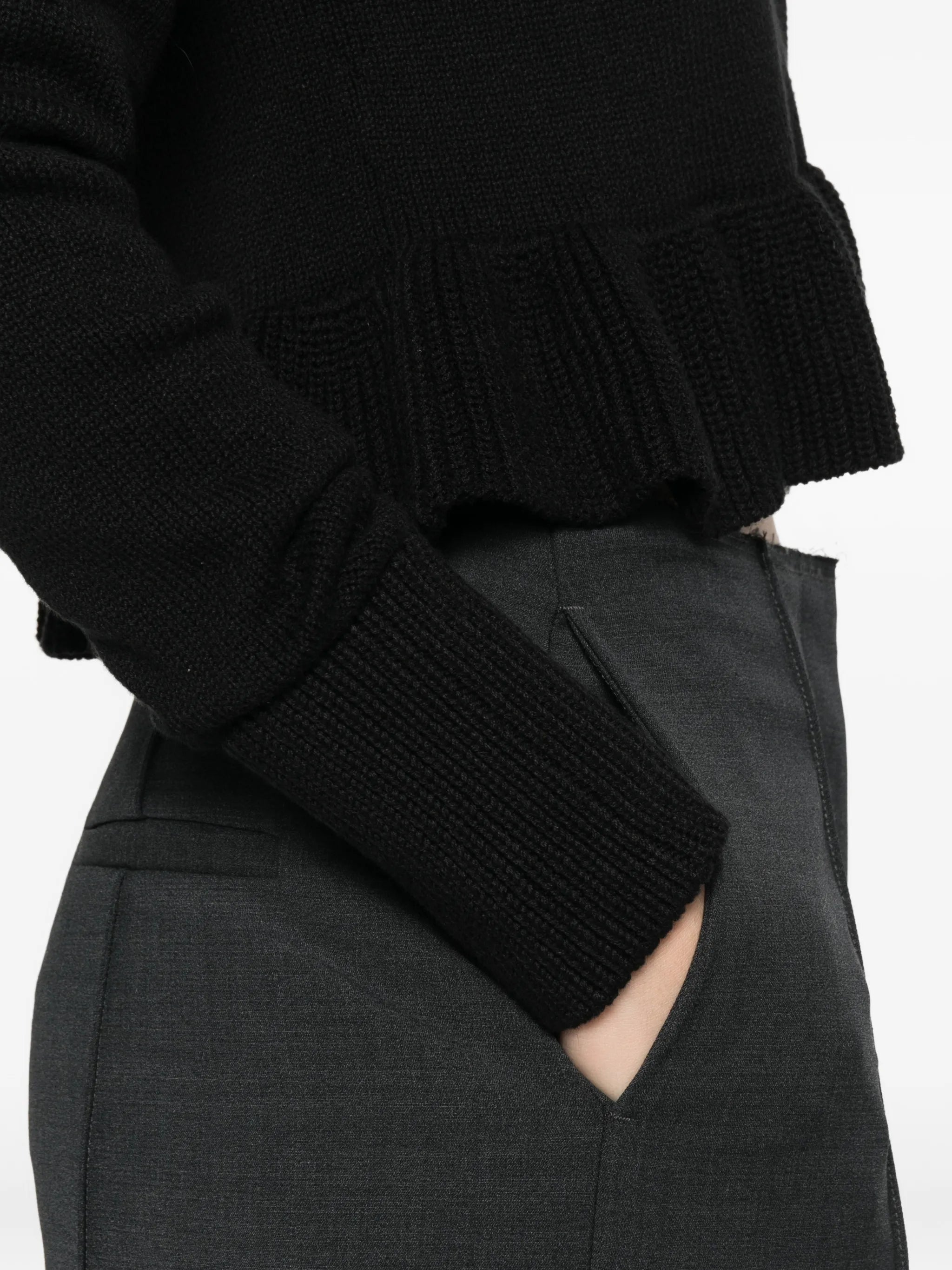 Prisca ruffled cardigan