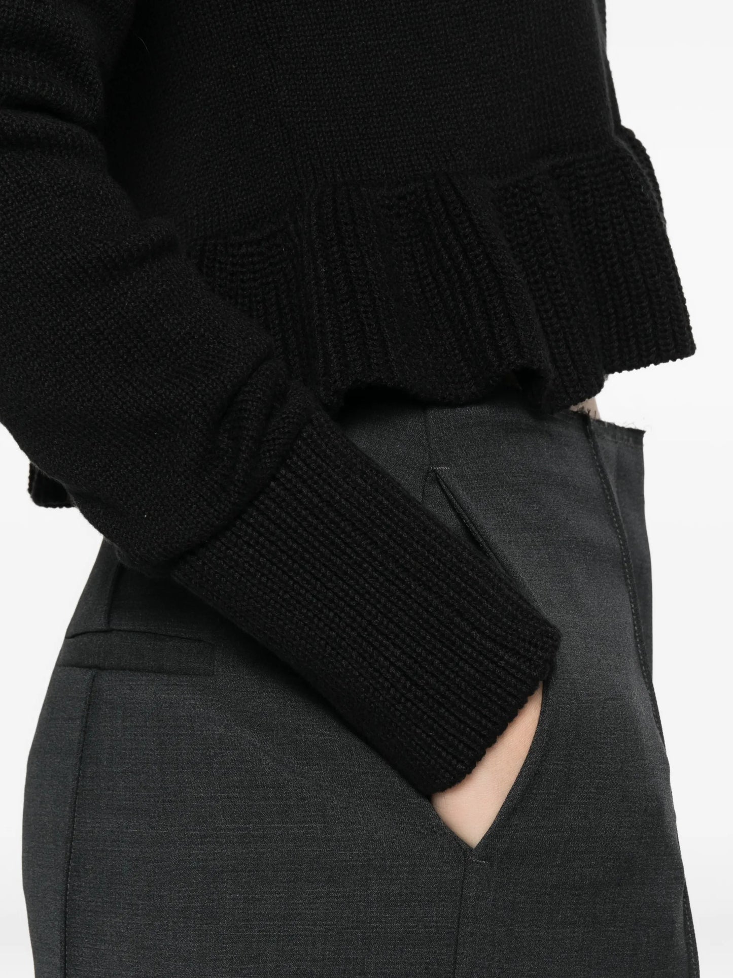 Prisca ruffled cardigan