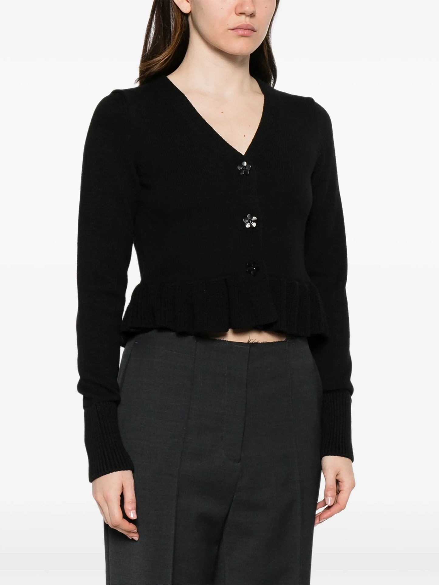 Prisca ruffled cardigan