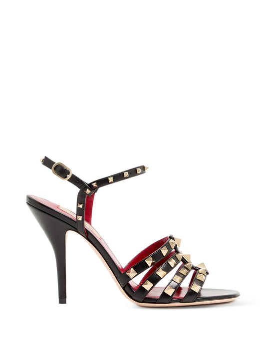 Rockstud kidskin sandal 100mm
