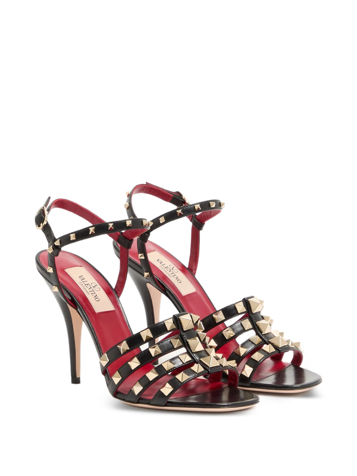 Rockstud Kidskin sandals 100mm
