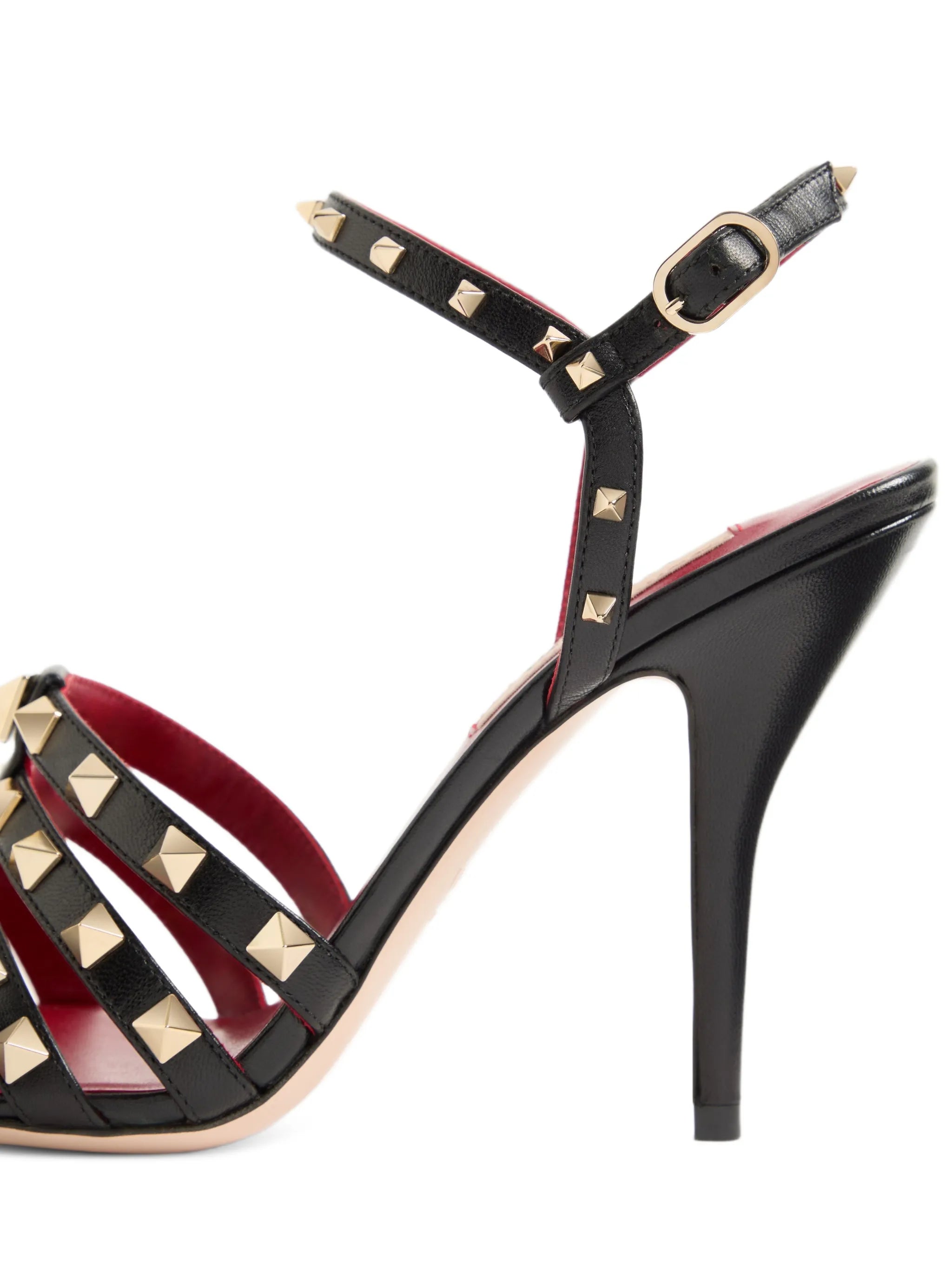 Rockstud Kidskin sandals 100mm