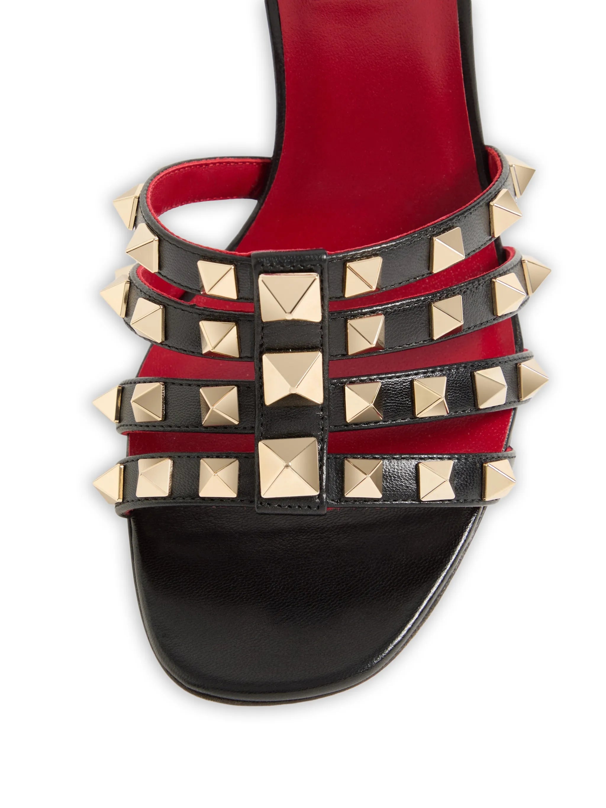 Rockstud Kidskin sandals 100mm
