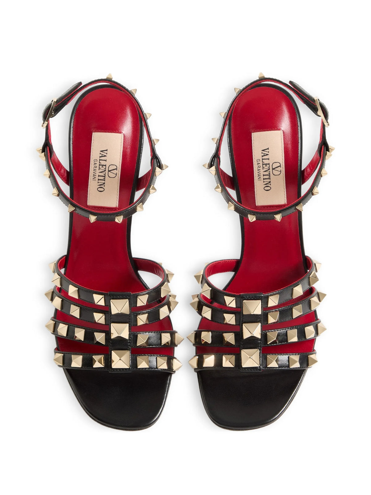 Rockstud Kidskin sandals 100mm
