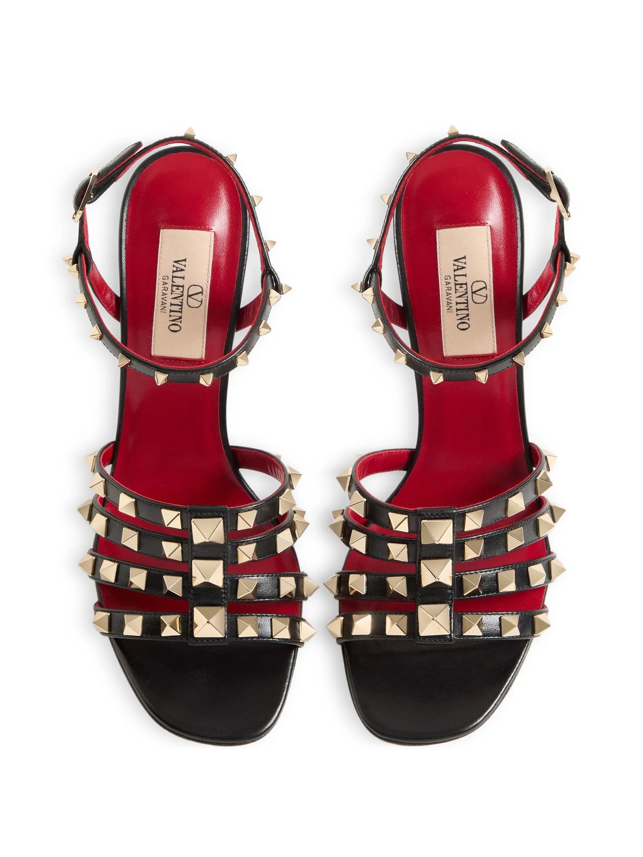 Rockstud Kidskin sandals 100mm