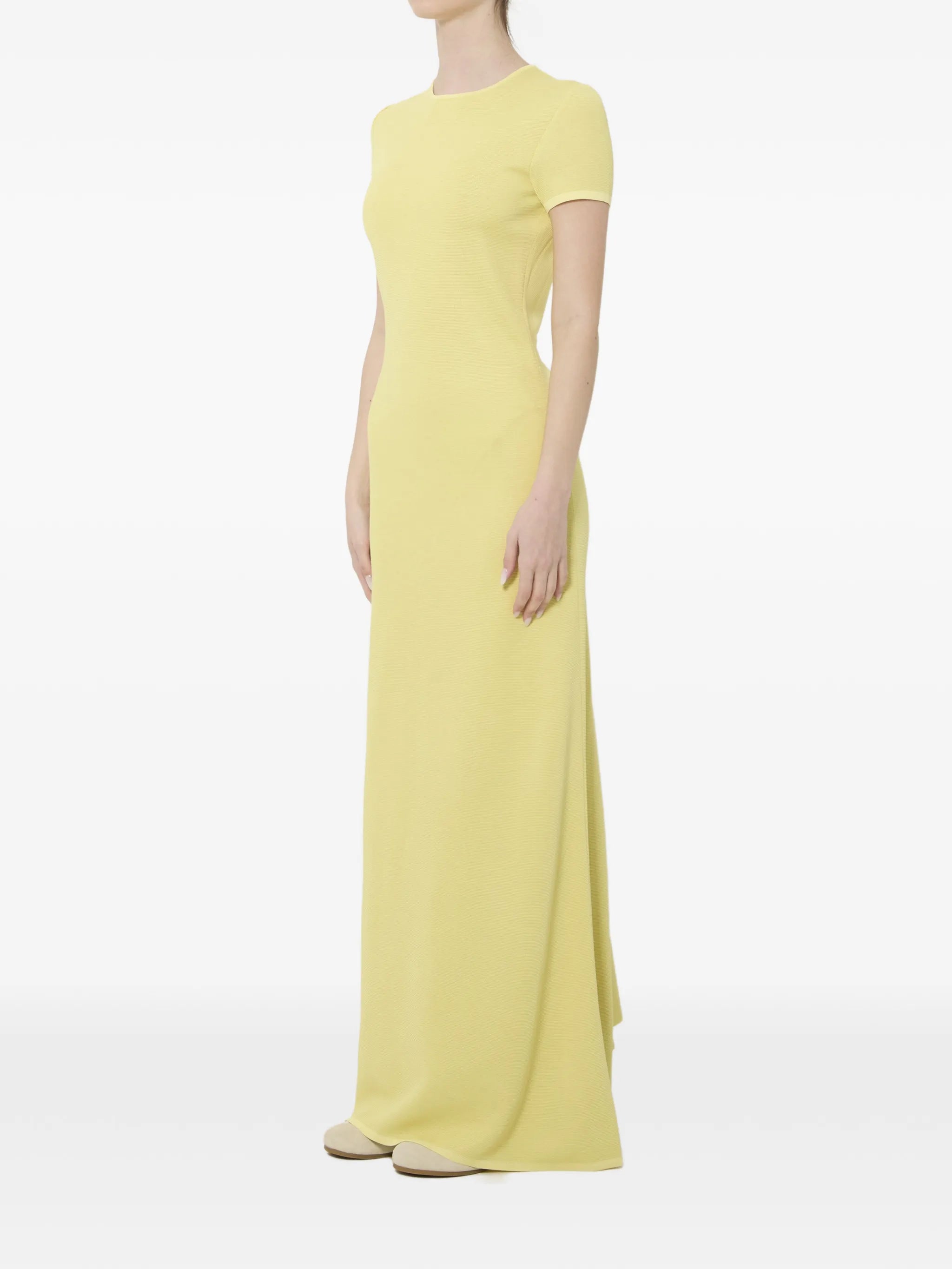 short-sleeved maxi dress