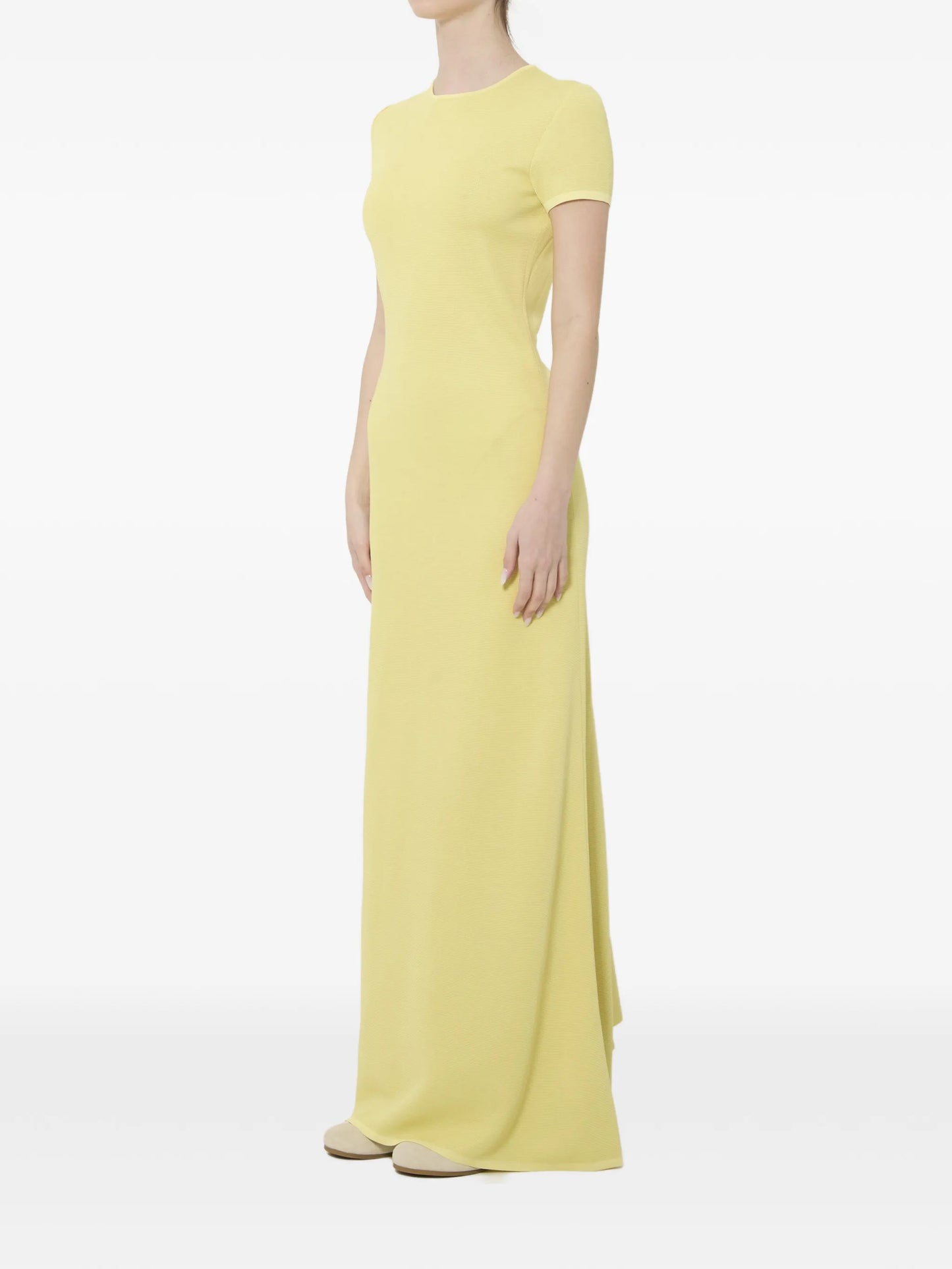 short-sleeved maxi dress