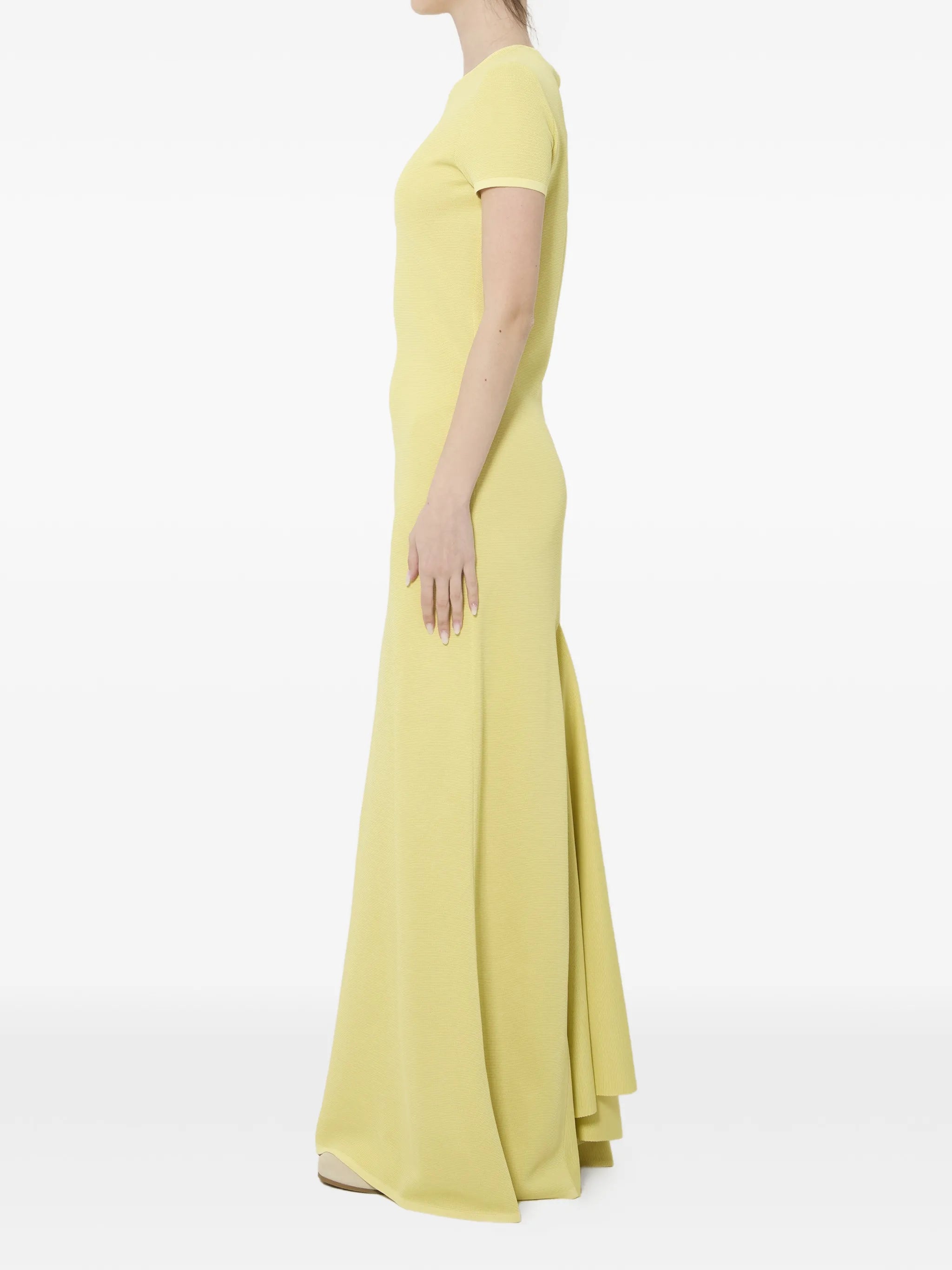 short-sleeved maxi dress