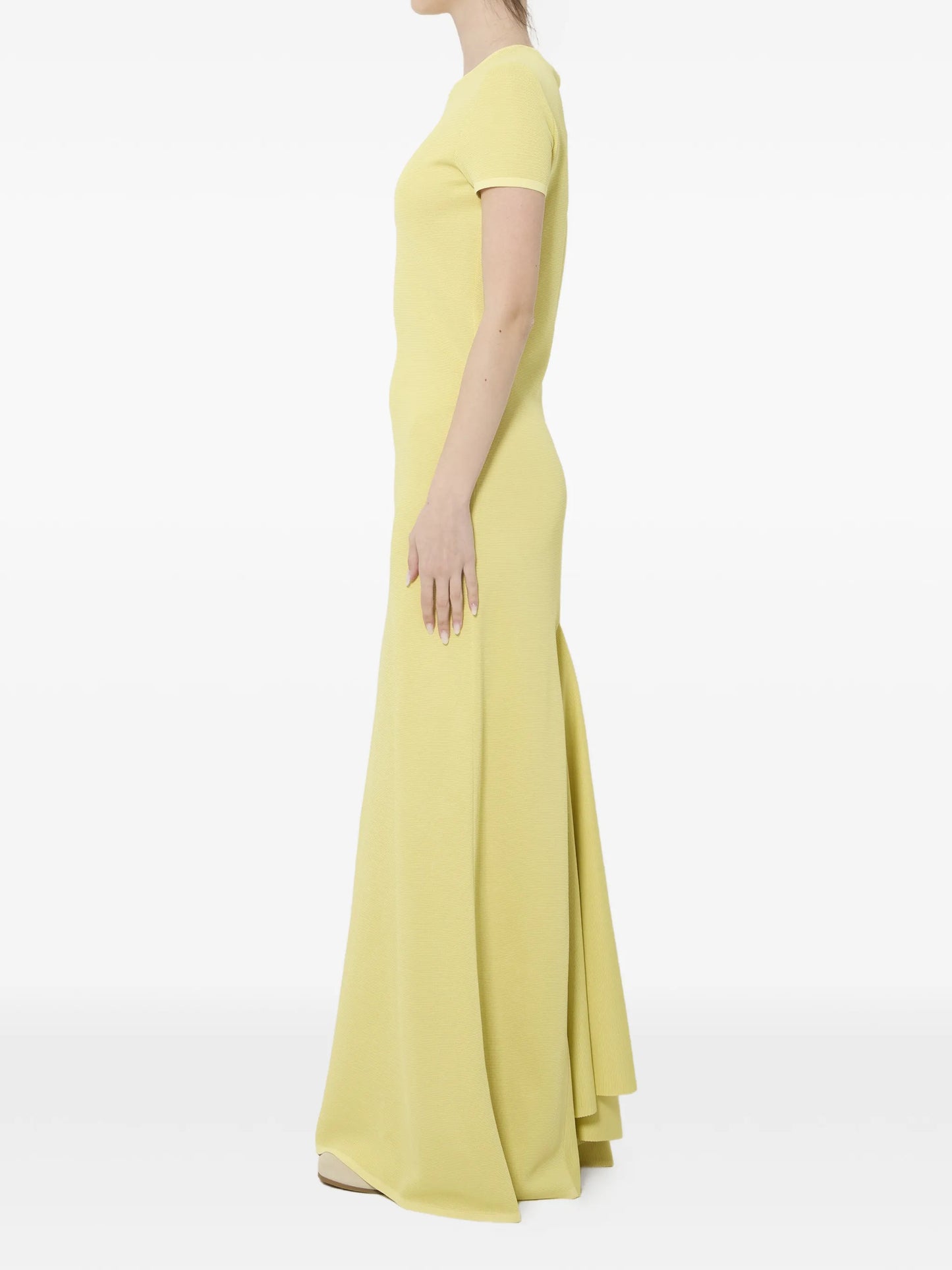 short-sleeved maxi dress