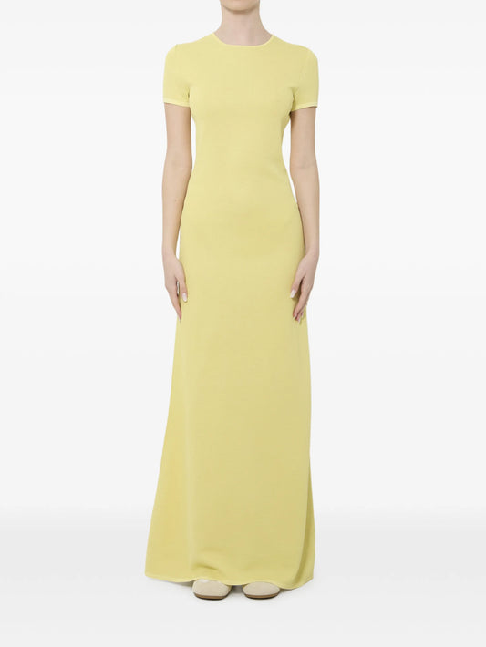 short-sleeved maxi dress