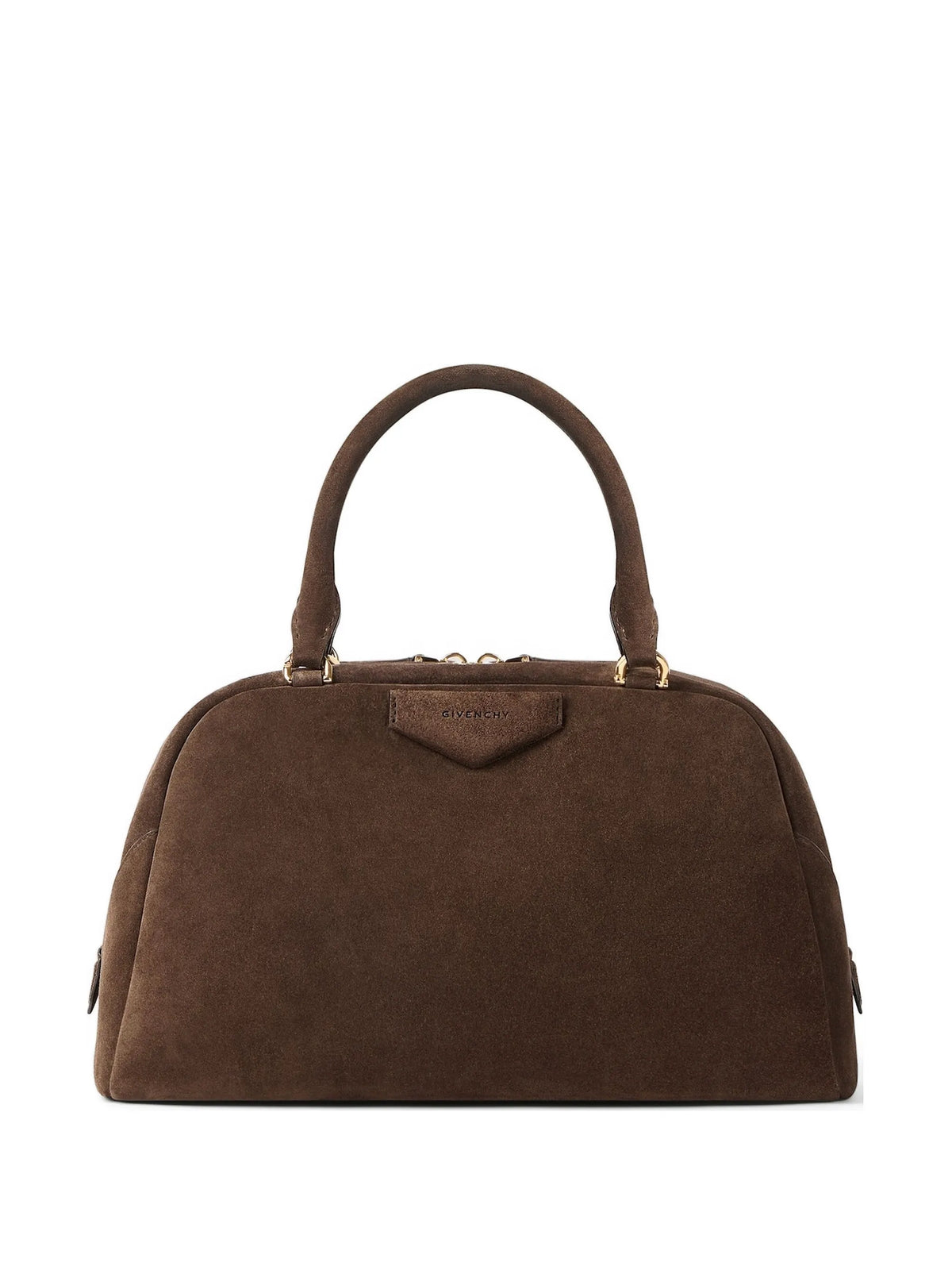 Antigona East-West bowling bag in suede