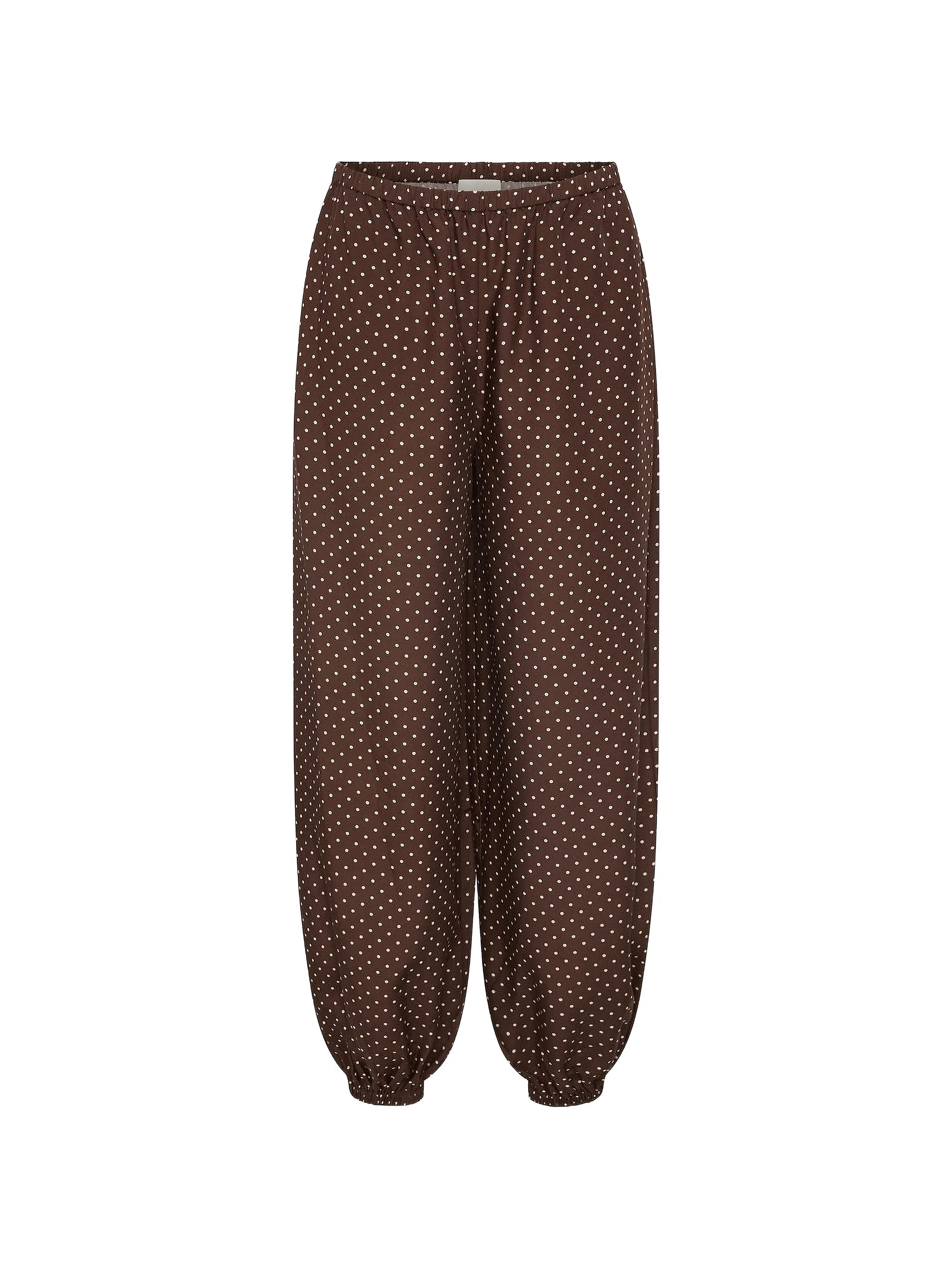 Evie polka-dot trousers